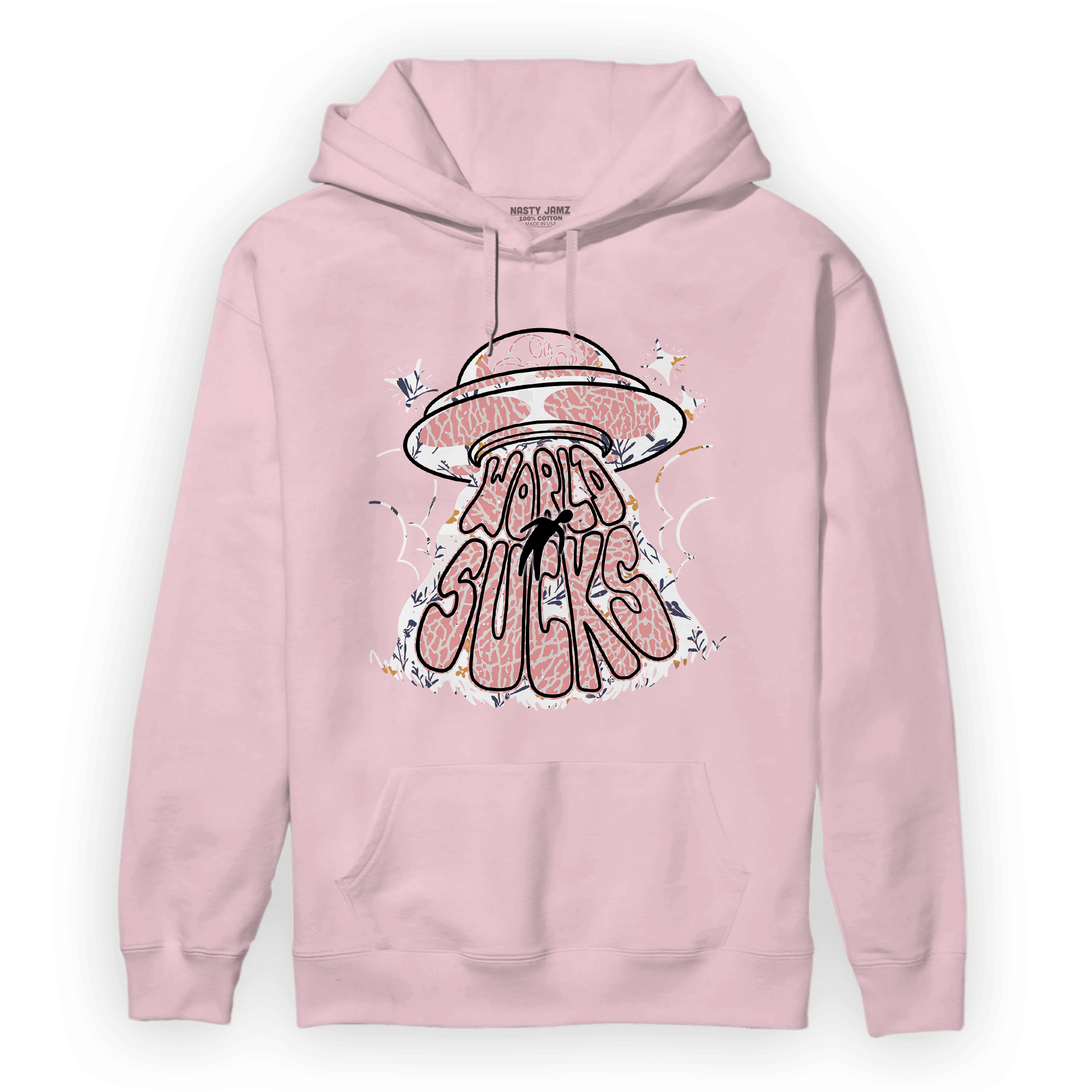 Red Stardust 3s Hoodie Match World Sucks - NastyJamz