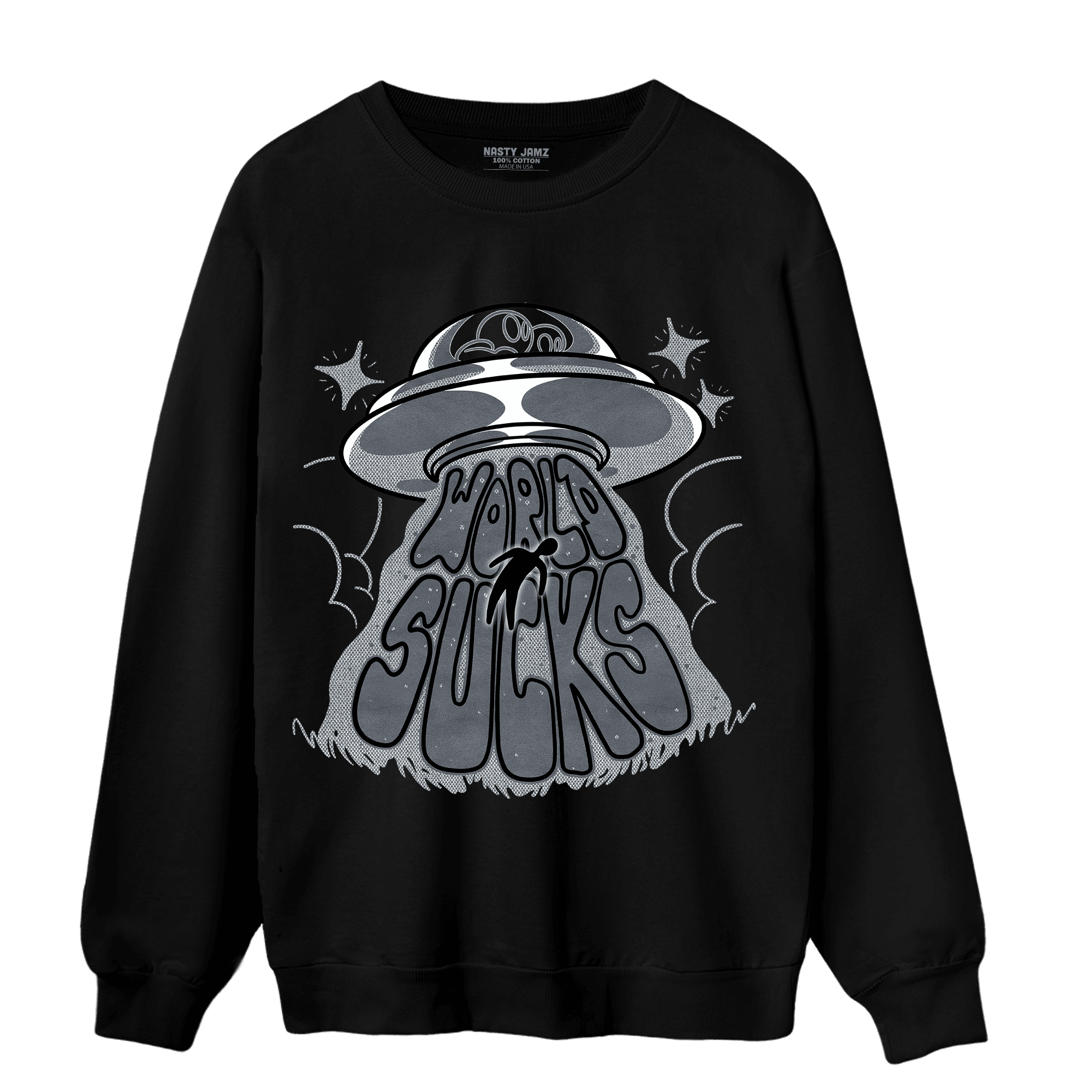 Air Max 90 Iron Grey Sweatshirt Match World Sucks - NastyJamz