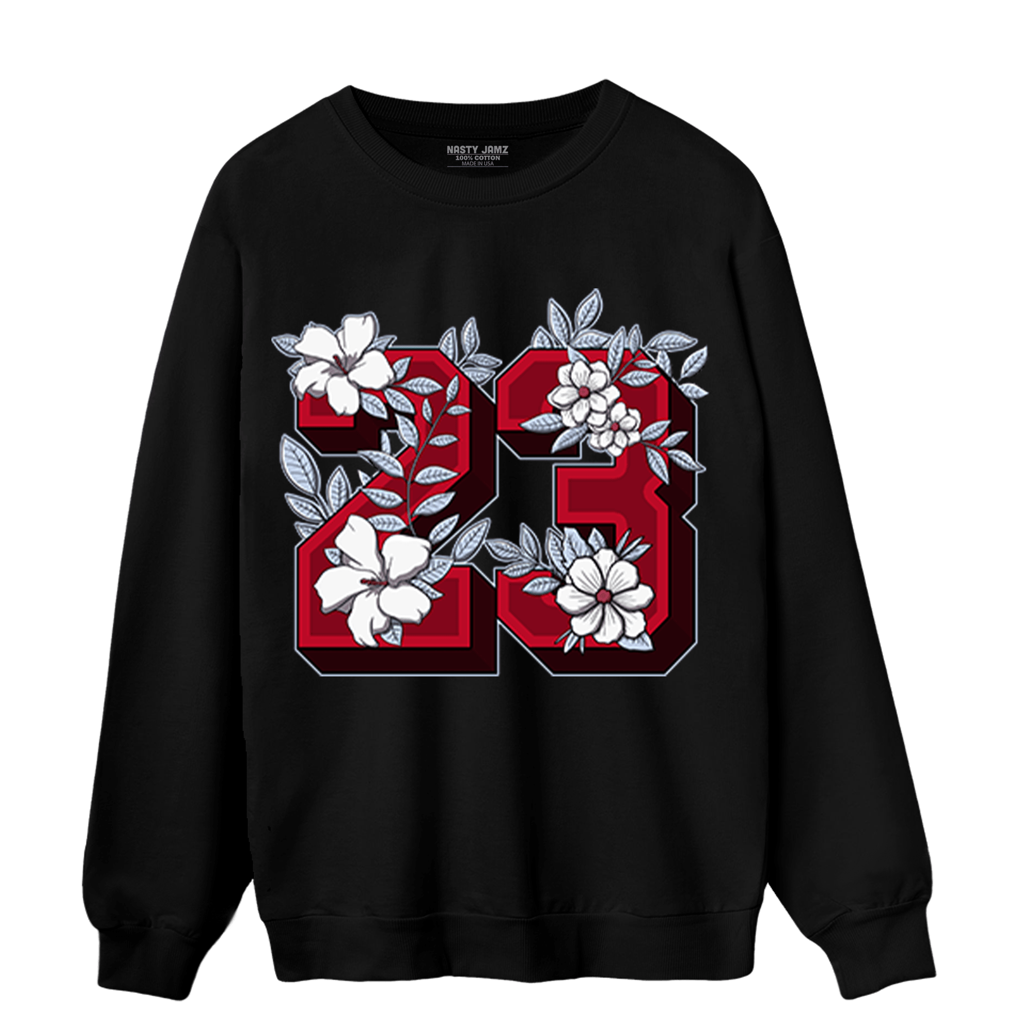 Cherry 11s Sweatshirt Match 23 Floral - NastyJamz