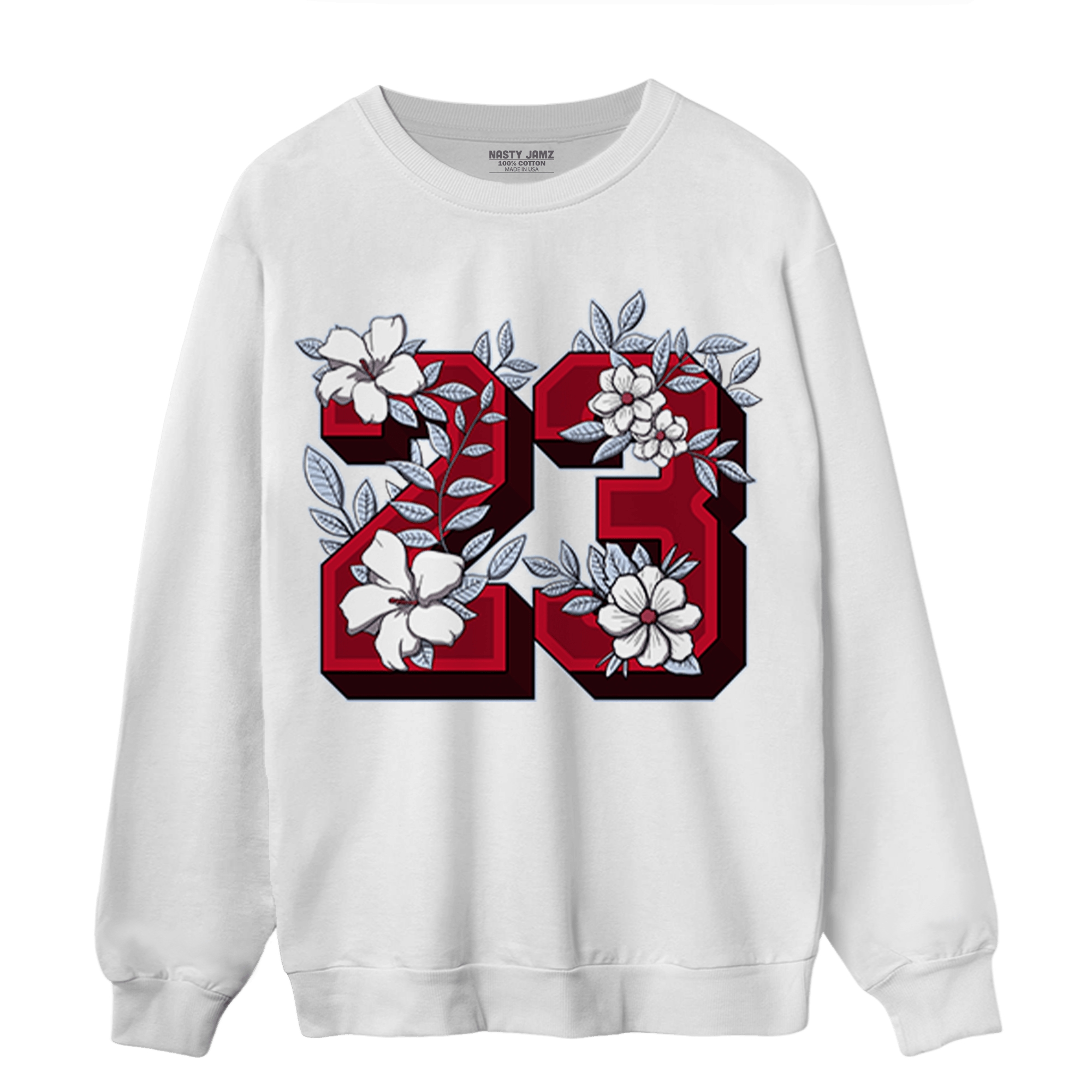 Cherry 11s Sweatshirt Match 23 Floral - NastyJamz