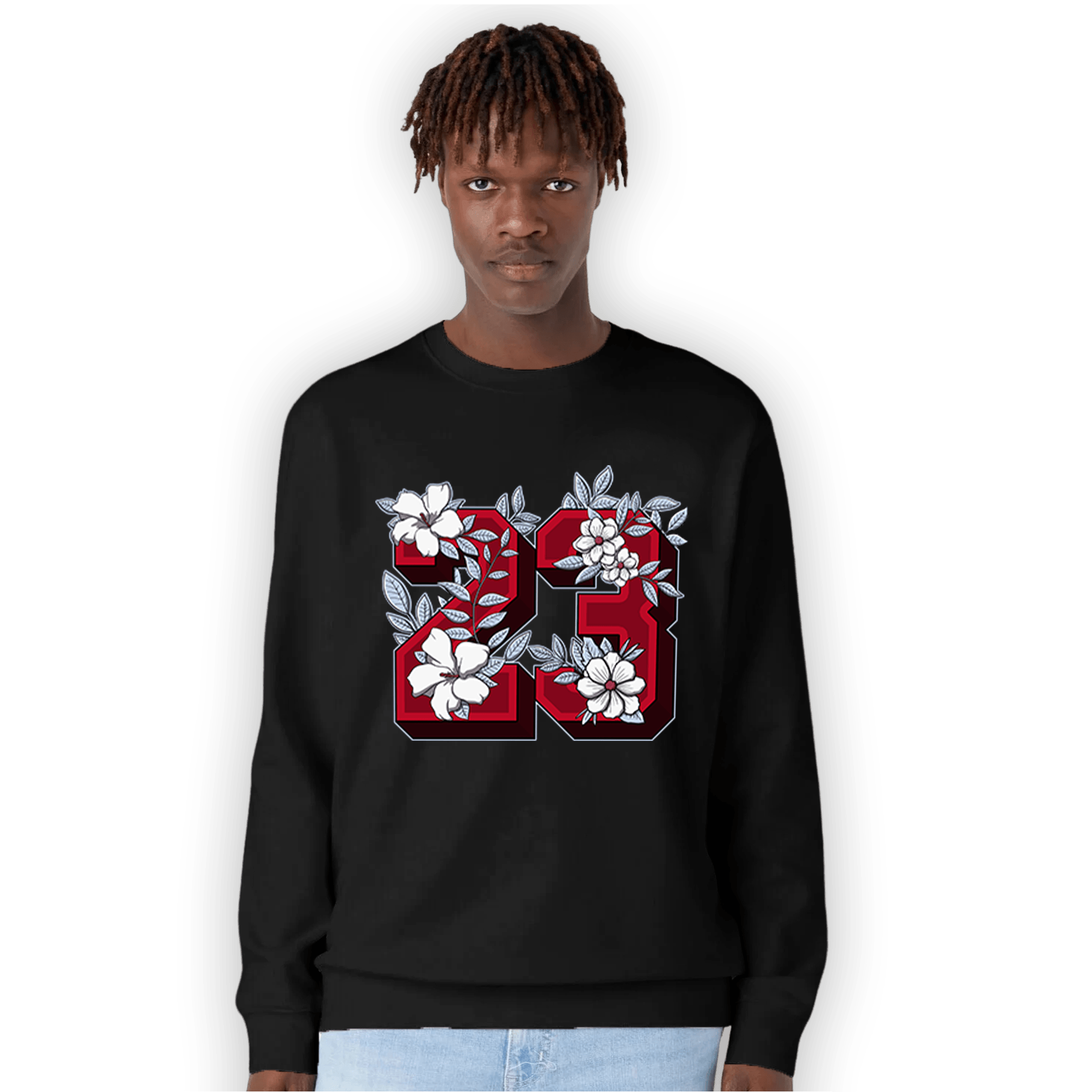 Cherry 11s Sweatshirt Match 23 Floral - NastyJamz
