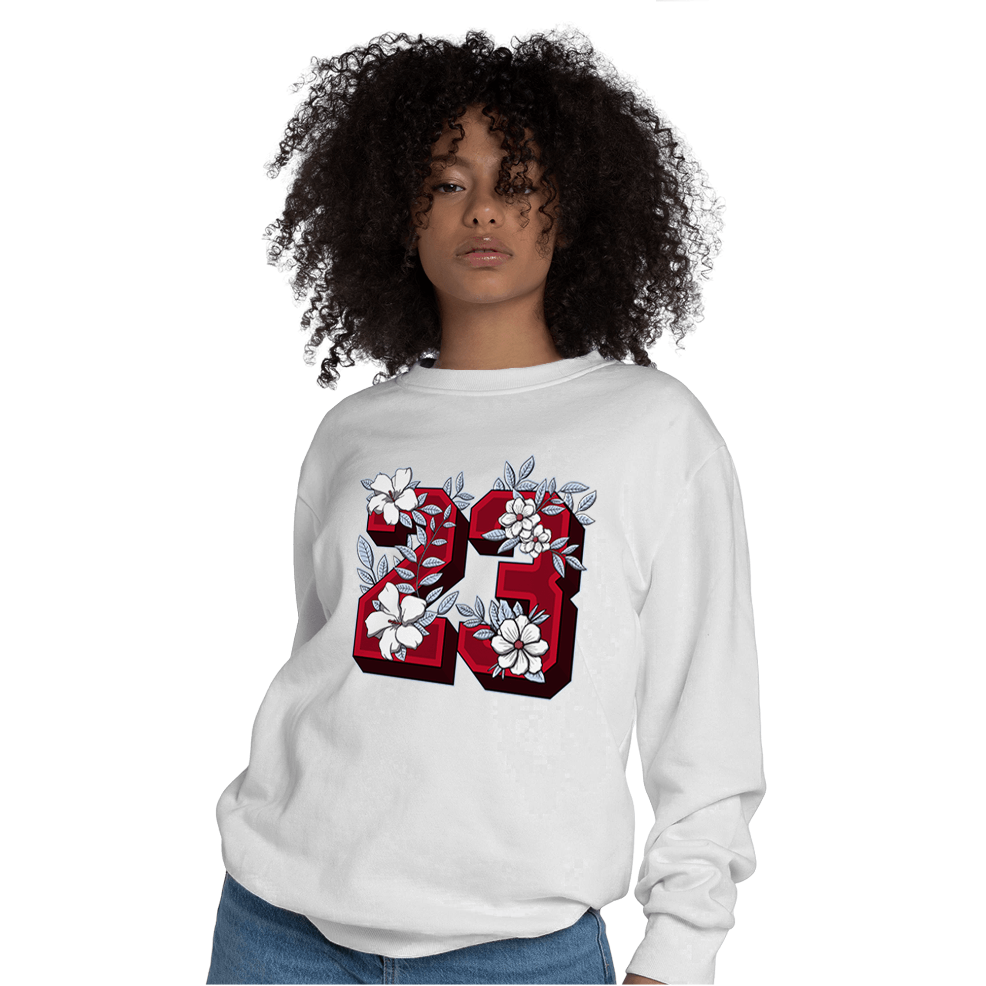 Cherry 11s Sweatshirt Match 23 Floral - NastyJamz