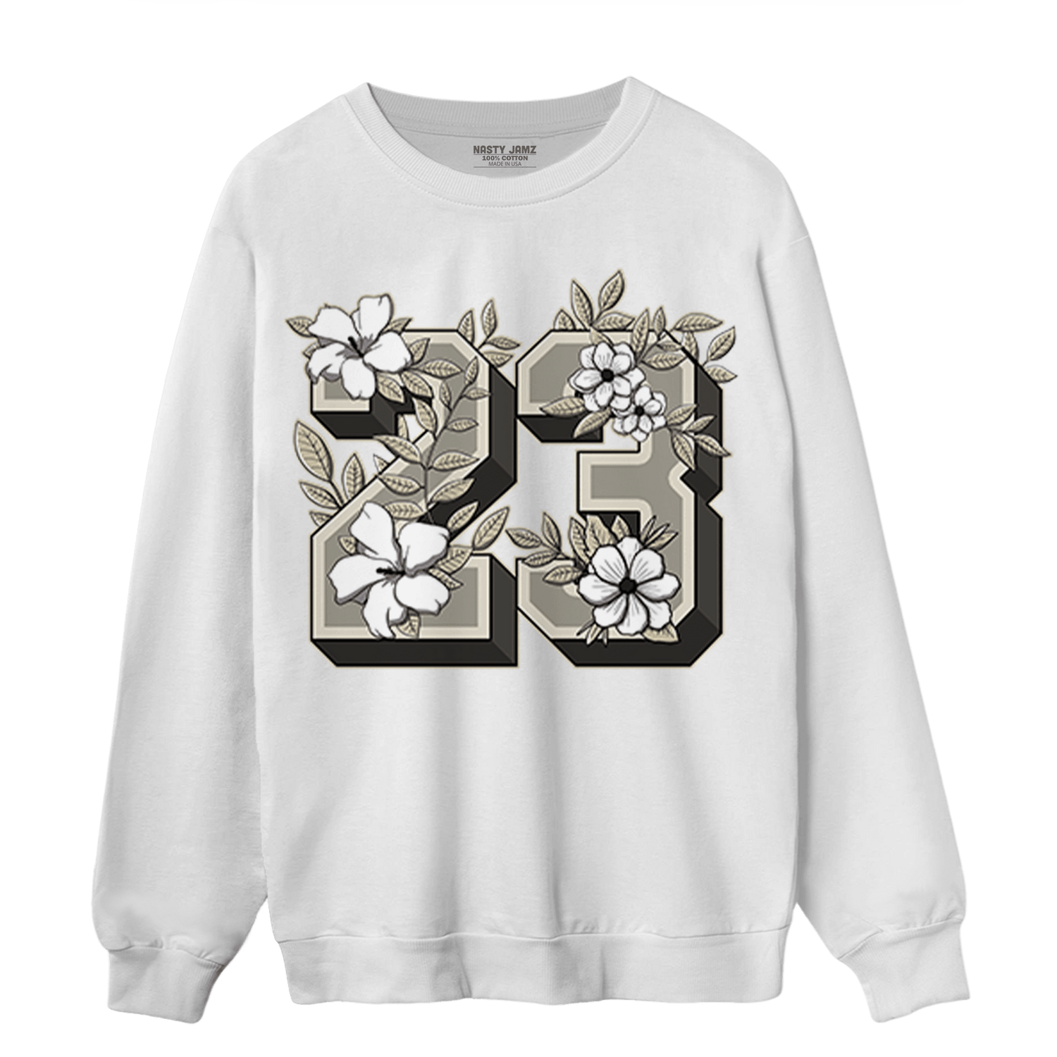 Gratitude 11s Sweatshirt Match 23 Floral - NastyJamz