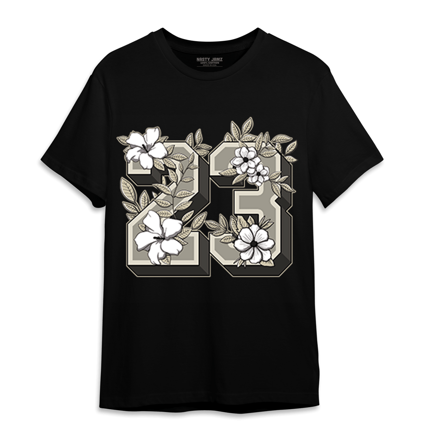 Gratitude 11s T Shirt Match 23 Floral - NastyJamz