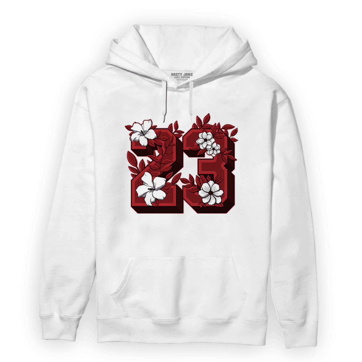 Cherry 12s Hoodie Match 23 Floral - NastyJamz