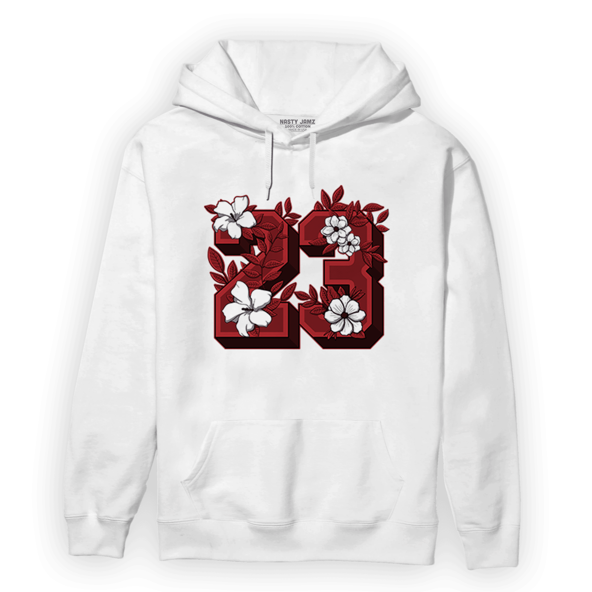 Cherry 12s Hoodie Match 23 Floral - NastyJamz