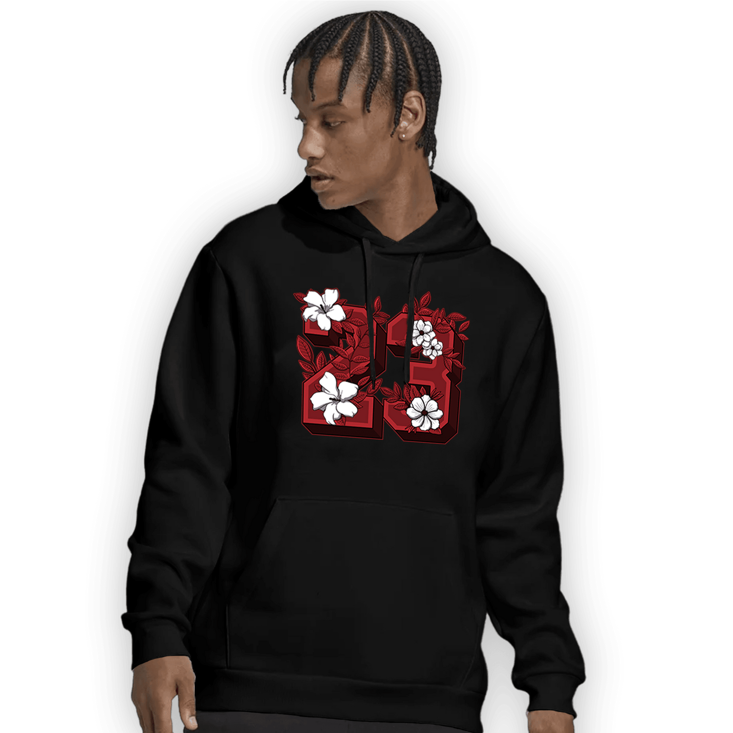 Cherry 12s Hoodie Match 23 Floral - NastyJamz