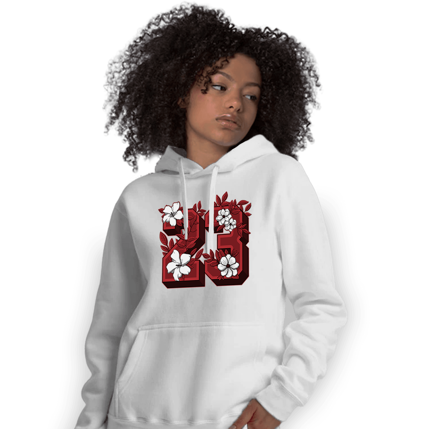 Cherry 12s Hoodie Match 23 Floral - NastyJamz