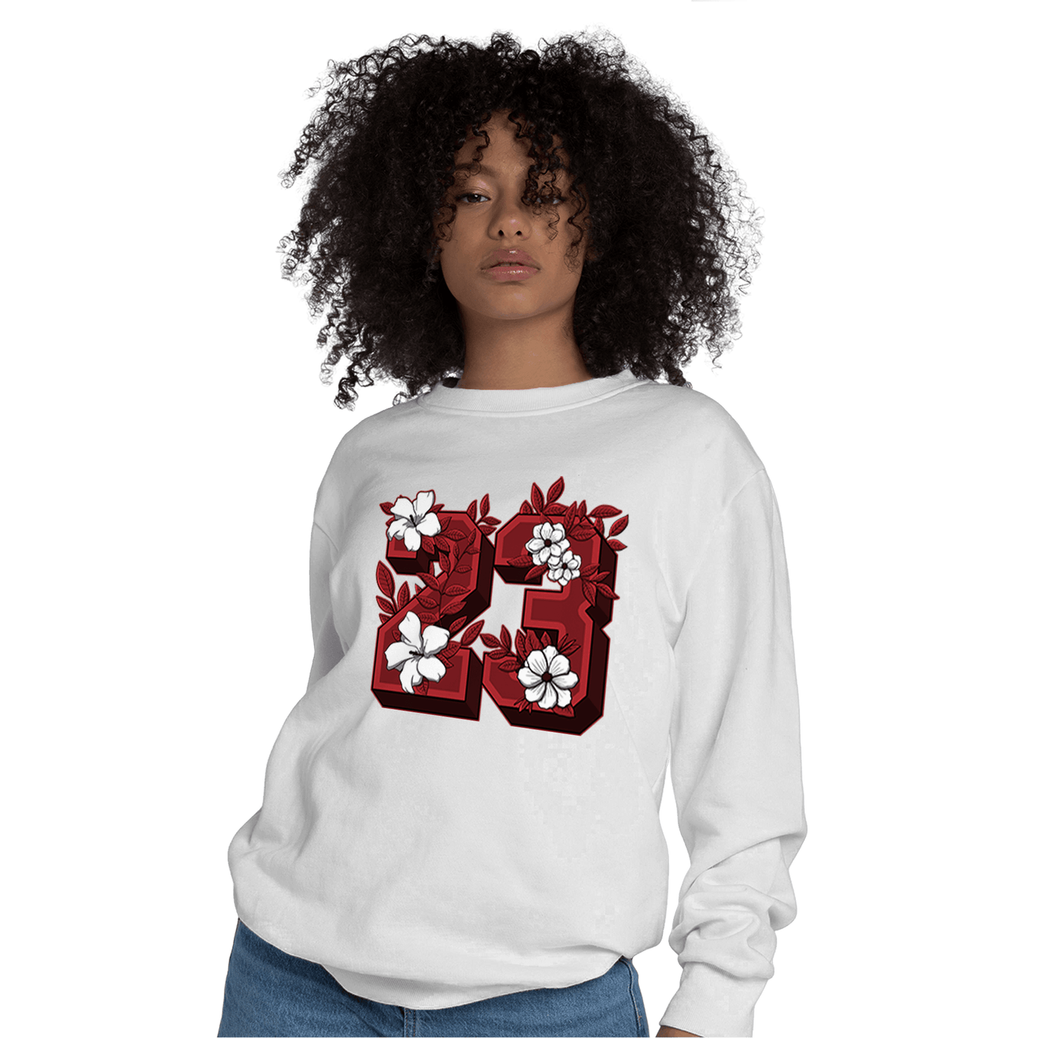 Cherry 12s Sweatshirt Match 23 Floral - NastyJamz