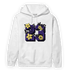 Field Purple 12s Hoodie Match 23 Floral - NastyJamz