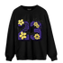 Field Purple 12s Sweatshirt Match 23 Floral - NastyJamz