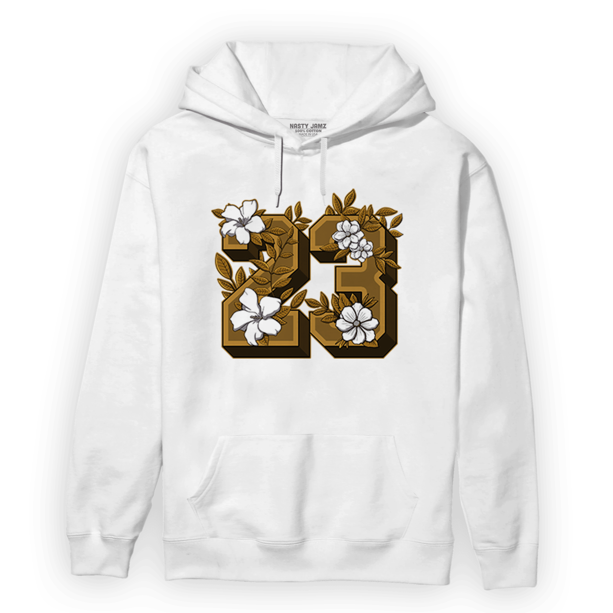 Wheat 13s Hoodie Match 23 Floral - NastyJamz