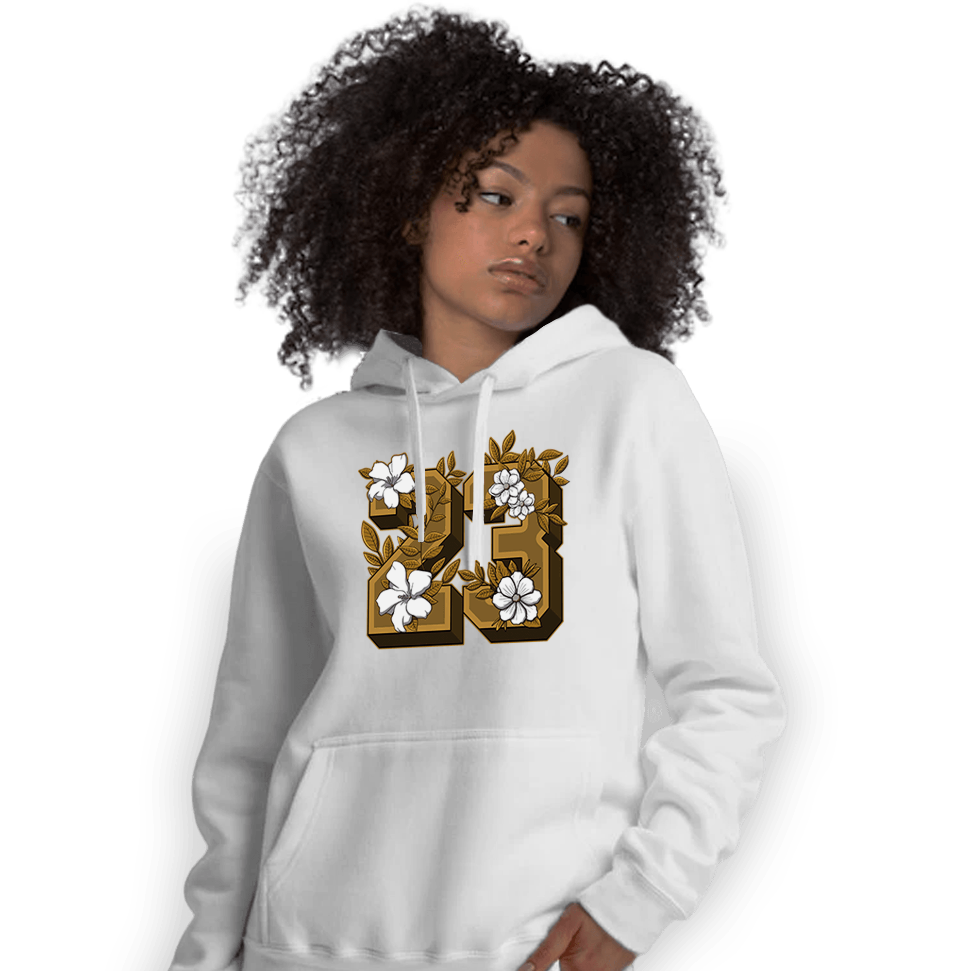 Wheat 13s Hoodie Match 23 Floral - NastyJamz
