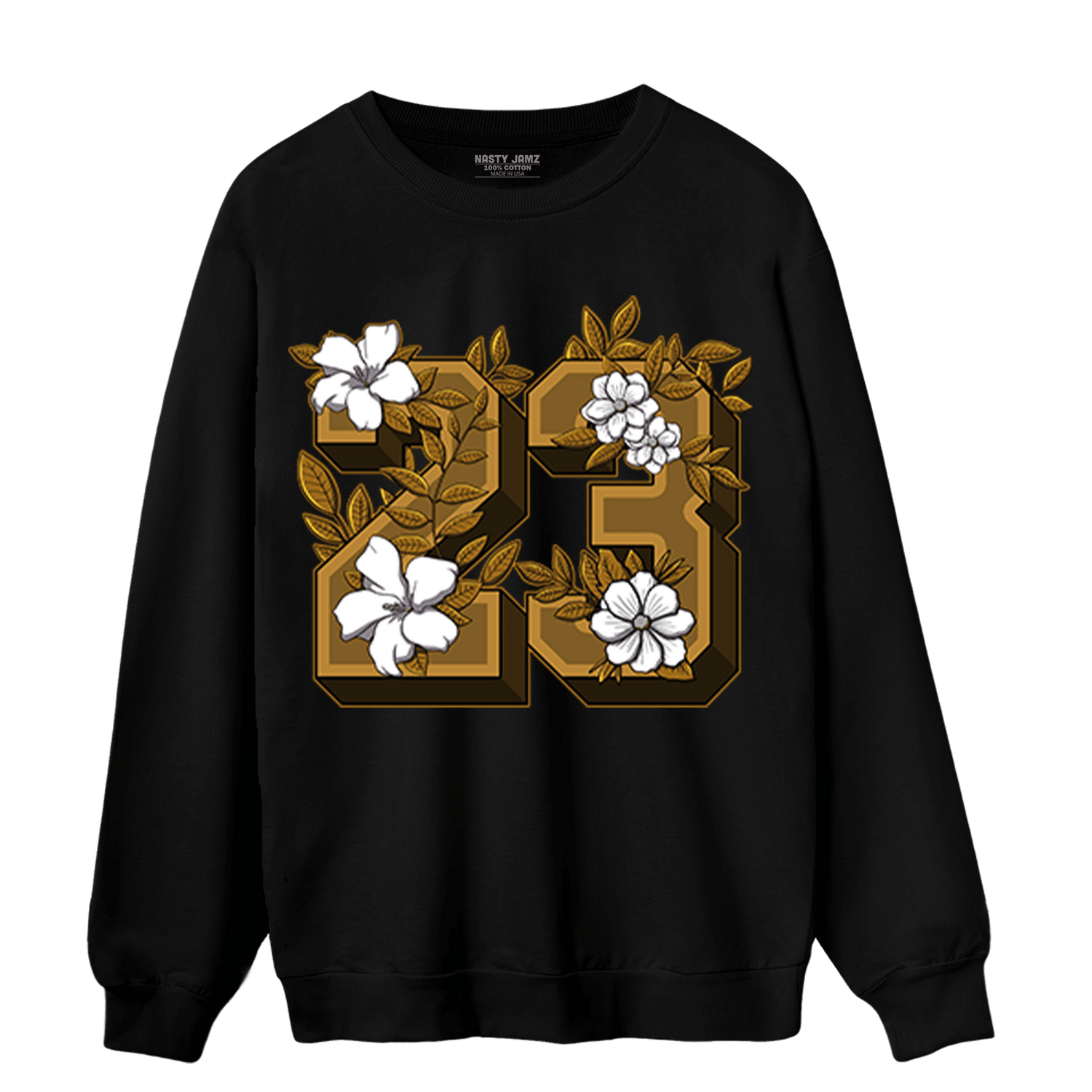 Wheat 13s Sweatshirt Match 23 Floral - NastyJamz