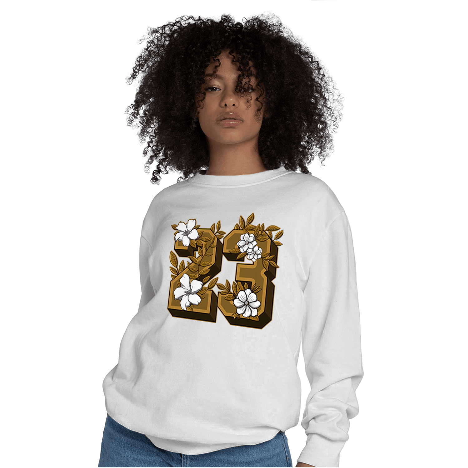 Wheat 13s Sweatshirt Match 23 Floral - NastyJamz