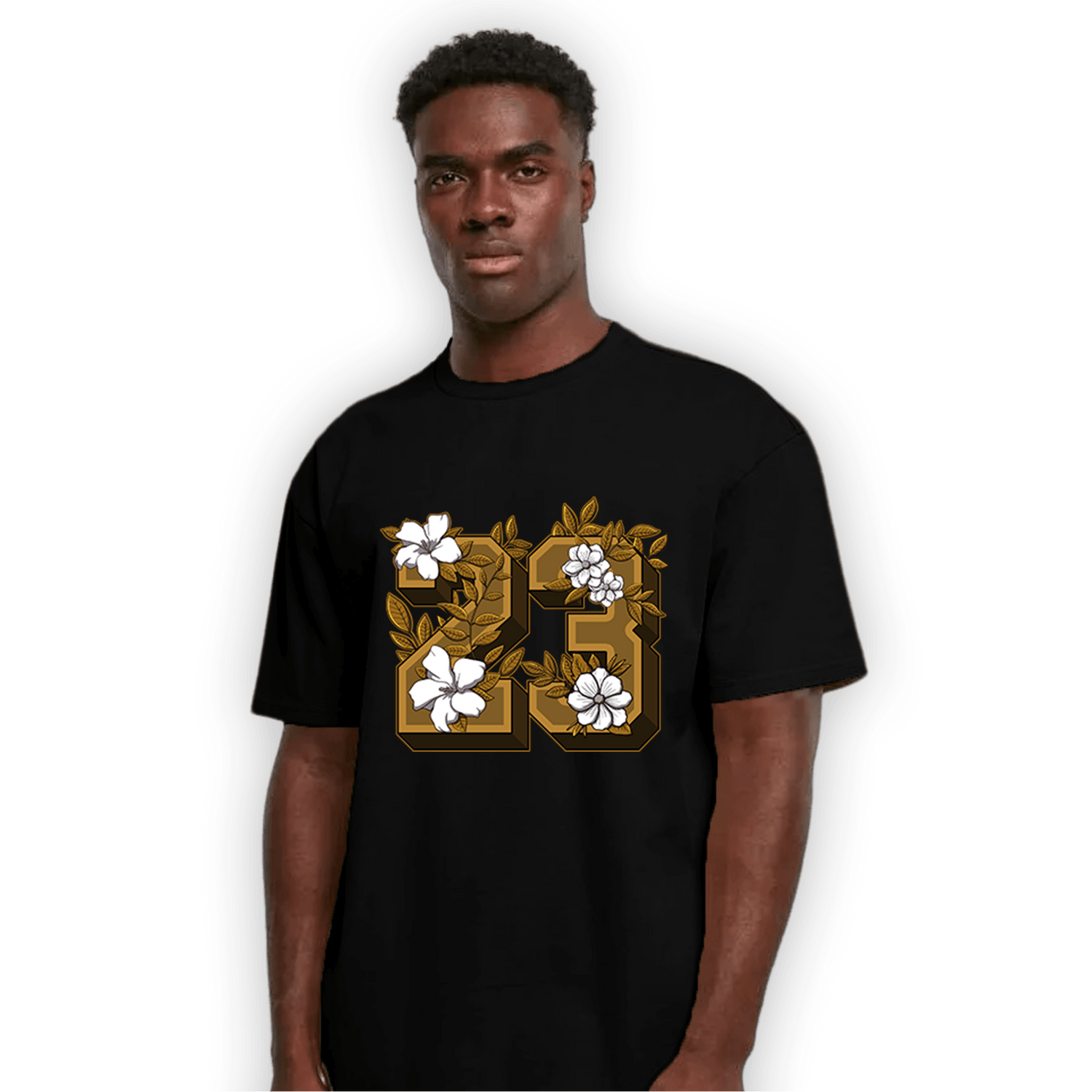 Wheat 13s T Shirt Match 23 Floral - NastyJamz