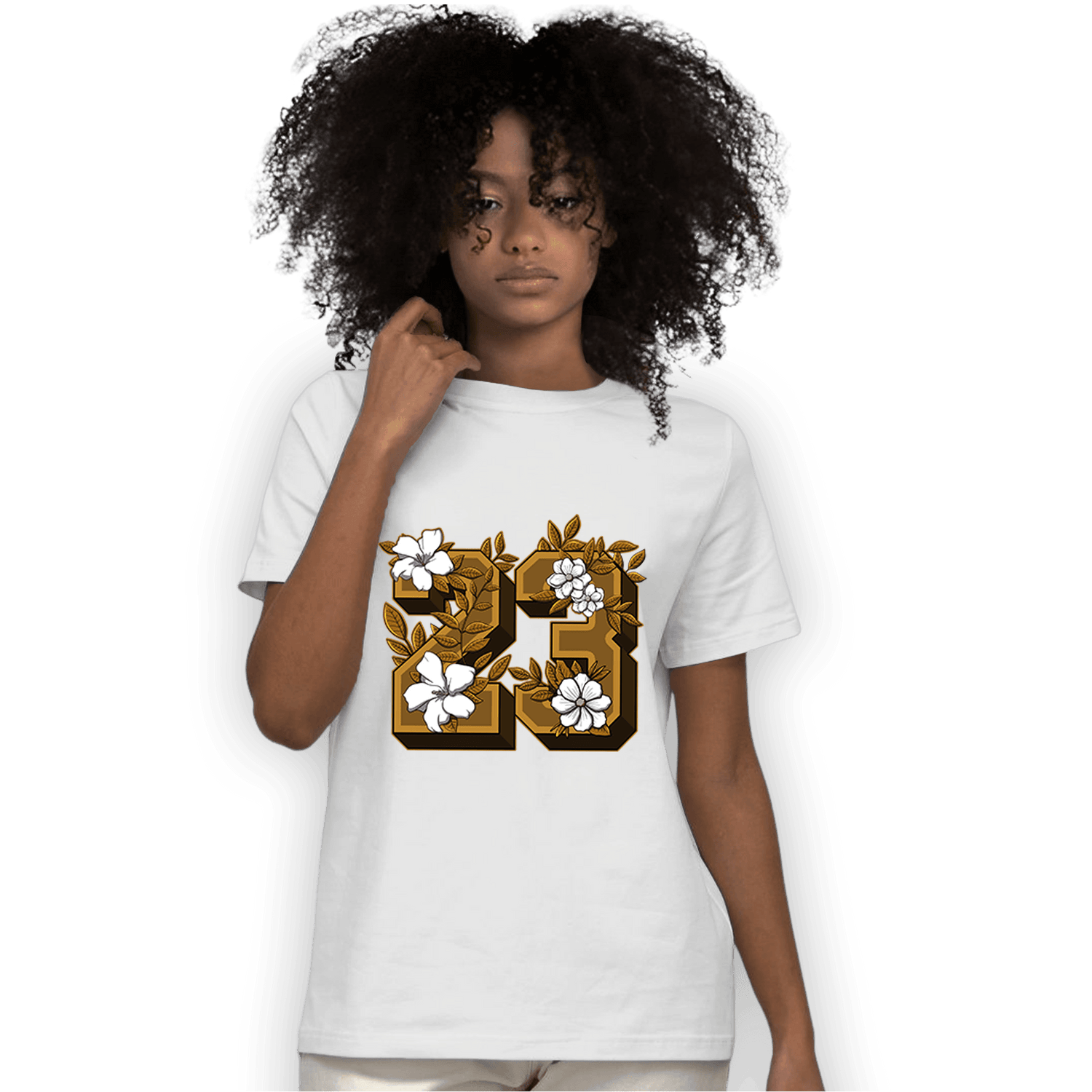 Wheat 13s T Shirt Match 23 Floral - NastyJamz