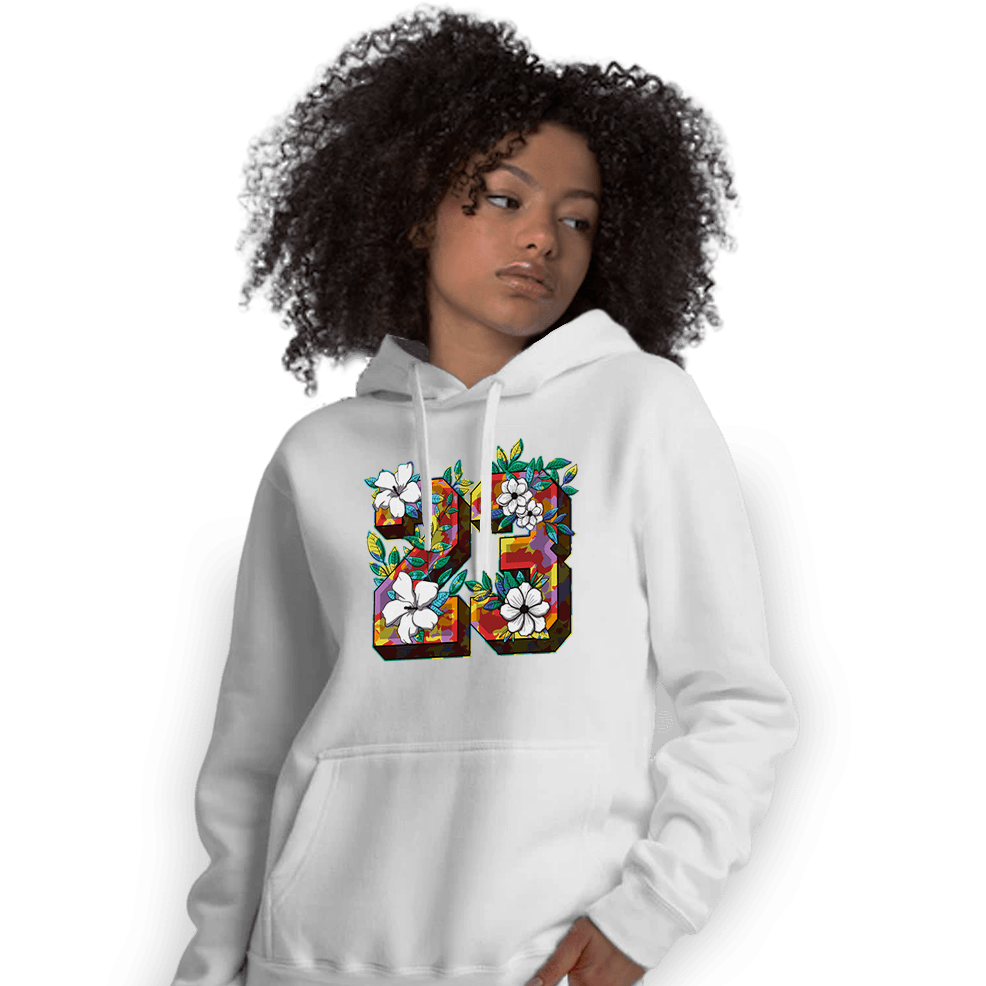 Mid GS Six Championships 1s Hoodie Match 23 Floral - NastyJamz