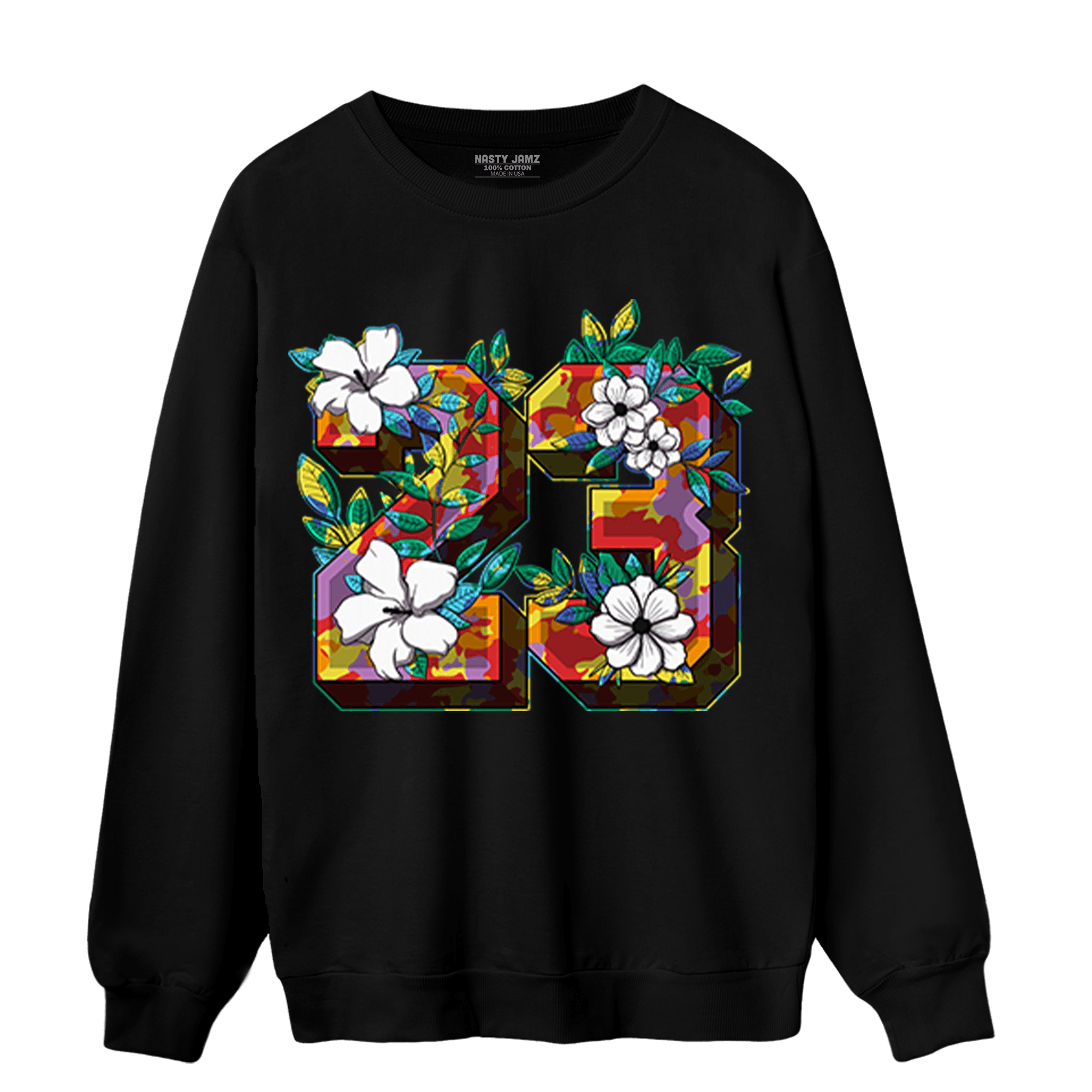 Mid GS Six Championships 1s Sweatshirt Match 23 Floral - NastyJamz