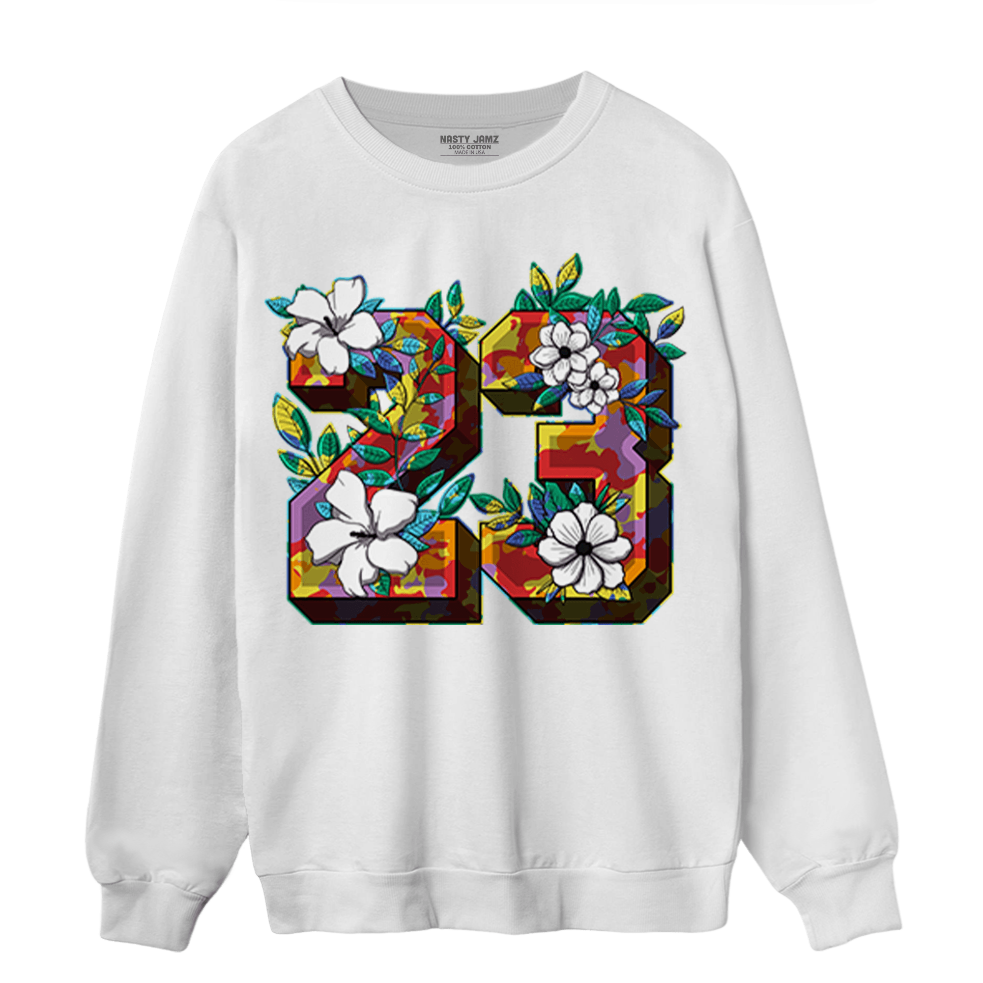 Mid GS Six Championships 1s Sweatshirt Match 23 Floral - NastyJamz