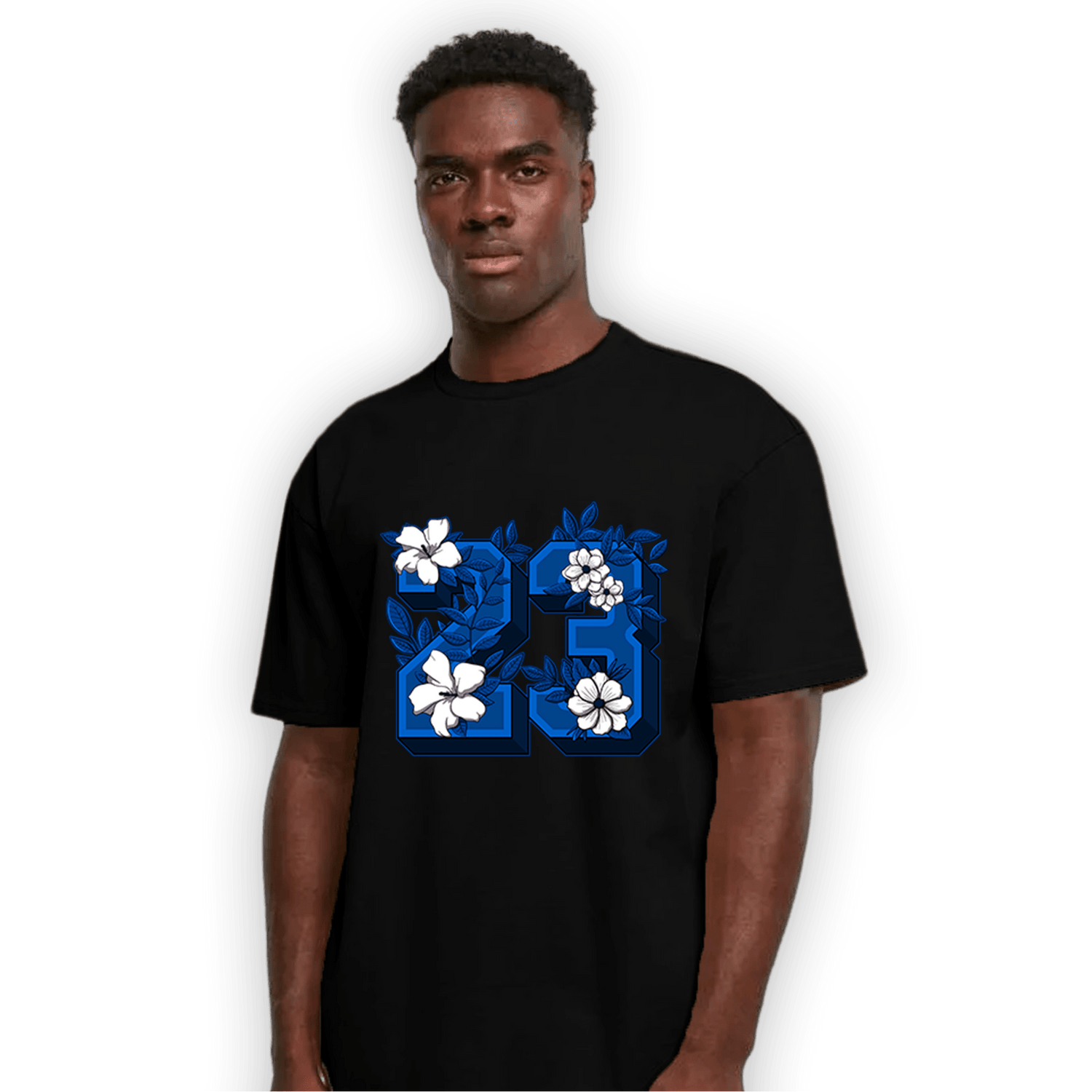 Royal Reimagined 1s T Shirt Match 23 Floral - NastyJamz