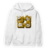 Yellow Ochre 1s Hoodie Match 23 Floral - NastyJamz