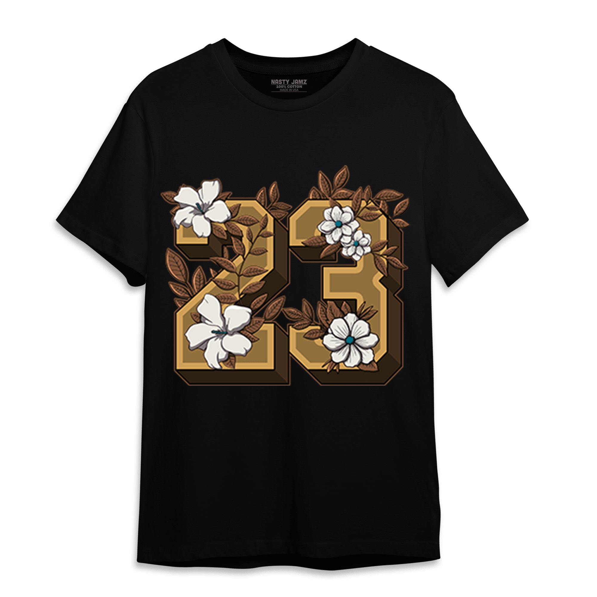 Cacao Wow 4s T Shirt Match 23 Floral - NastyJamz