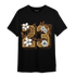 Cacao Wow 4s T Shirt Match 23 Floral - NastyJamz
