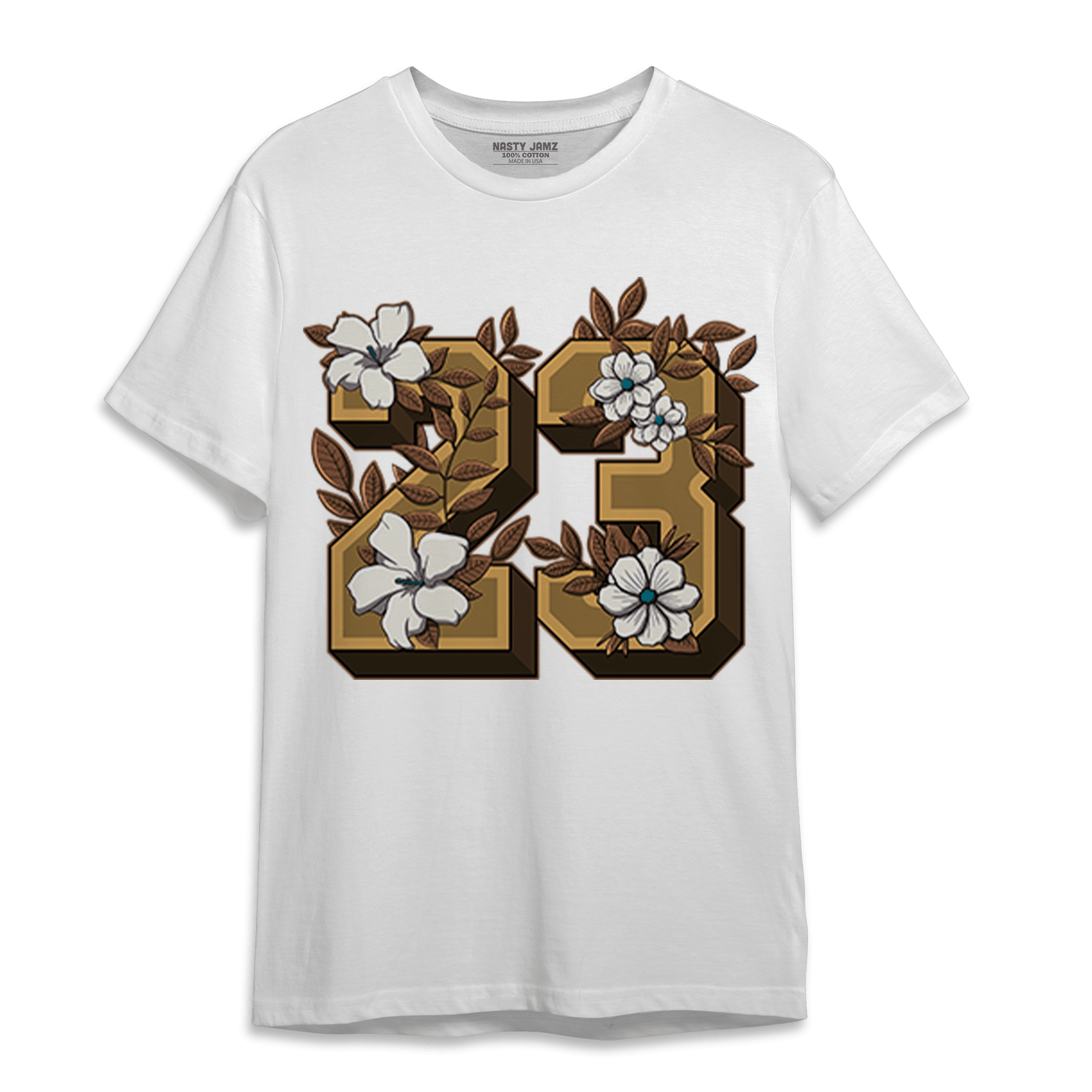 Cacao Wow 4s T Shirt Match 23 Floral - NastyJamz
