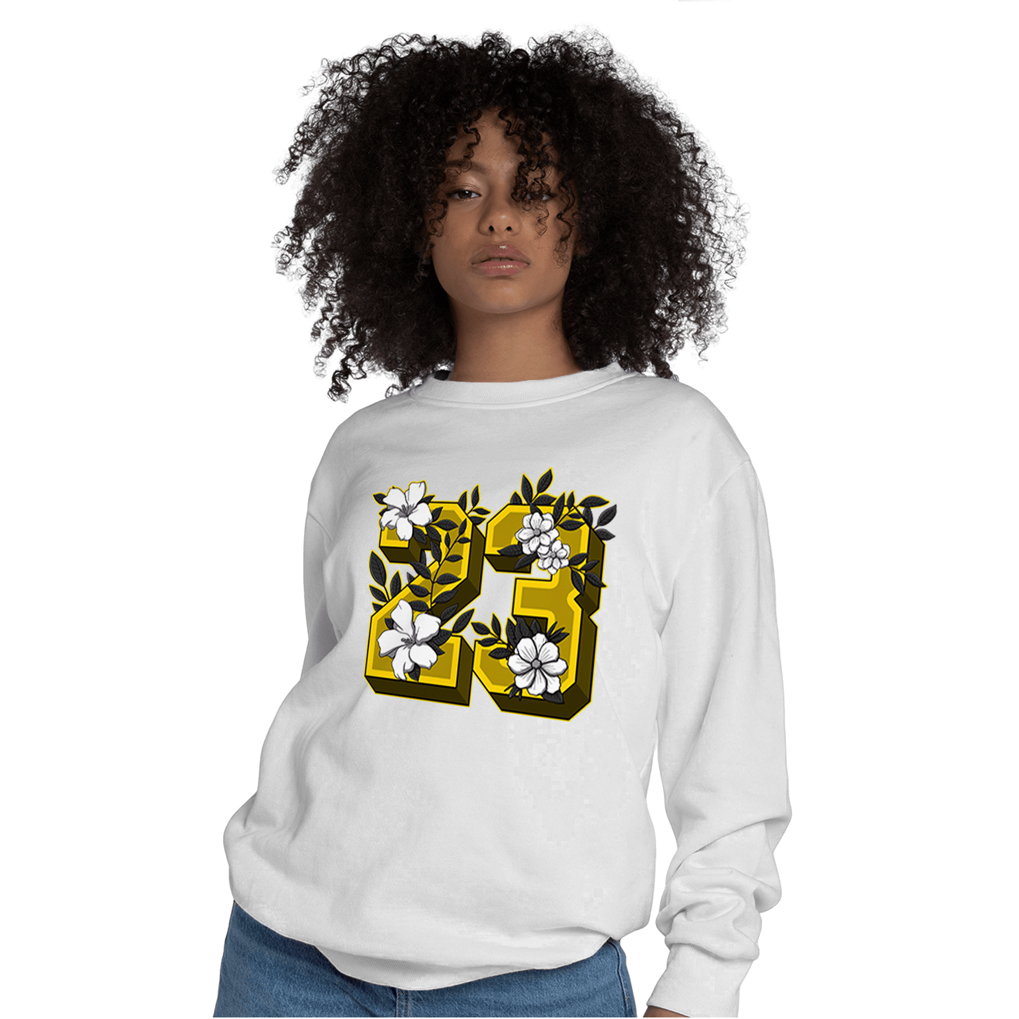 Thunder 4s Sweatshirt Match 23 Floral - NastyJamz