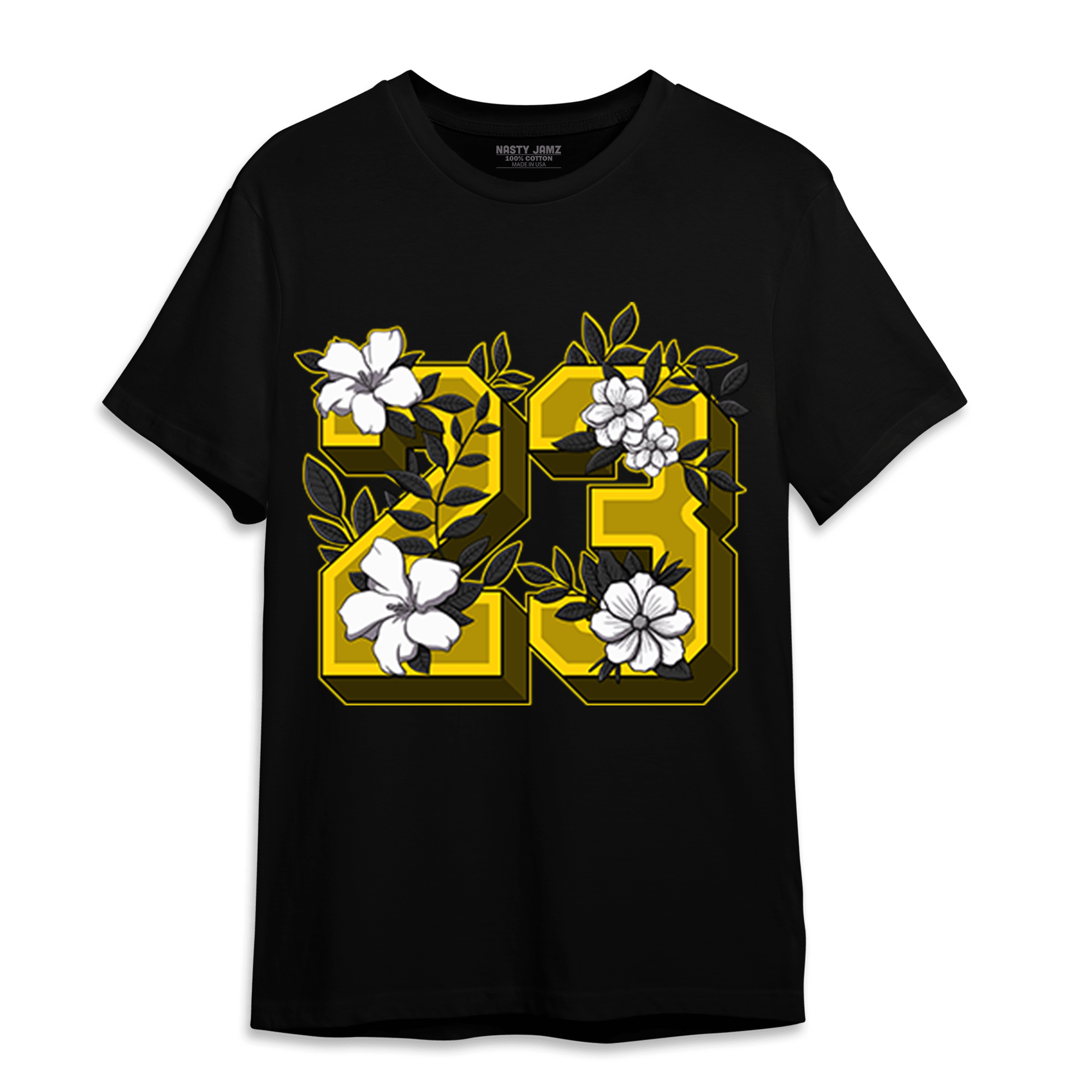 Thunder 4s T Shirt Match 23 Floral - NastyJamz