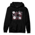 Burgundy 5s Hoodie Match 23 Floral - NastyJamz