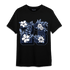 Midnight Navy 5s T Shirt Match 23 Floral - NastyJamz