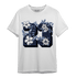 Midnight Navy 5s T Shirt Match 23 Floral - NastyJamz
