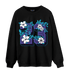 Aqua 6s Sweatshirt Match 23 Floral - NastyJamz