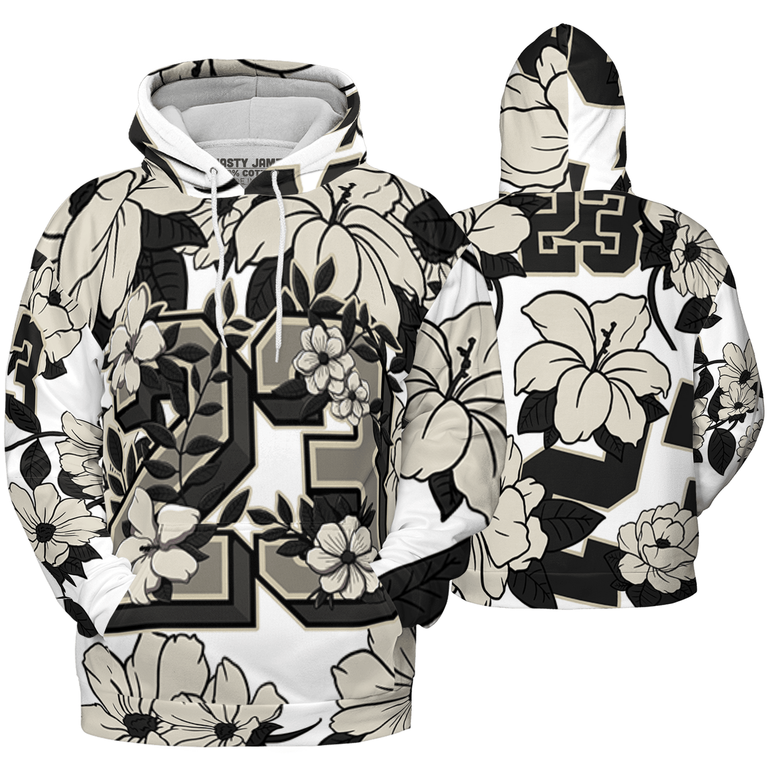 Gratitude 11s Hoodie Match 23 Floral 3D All-Over Print Flowers - NastyJamz