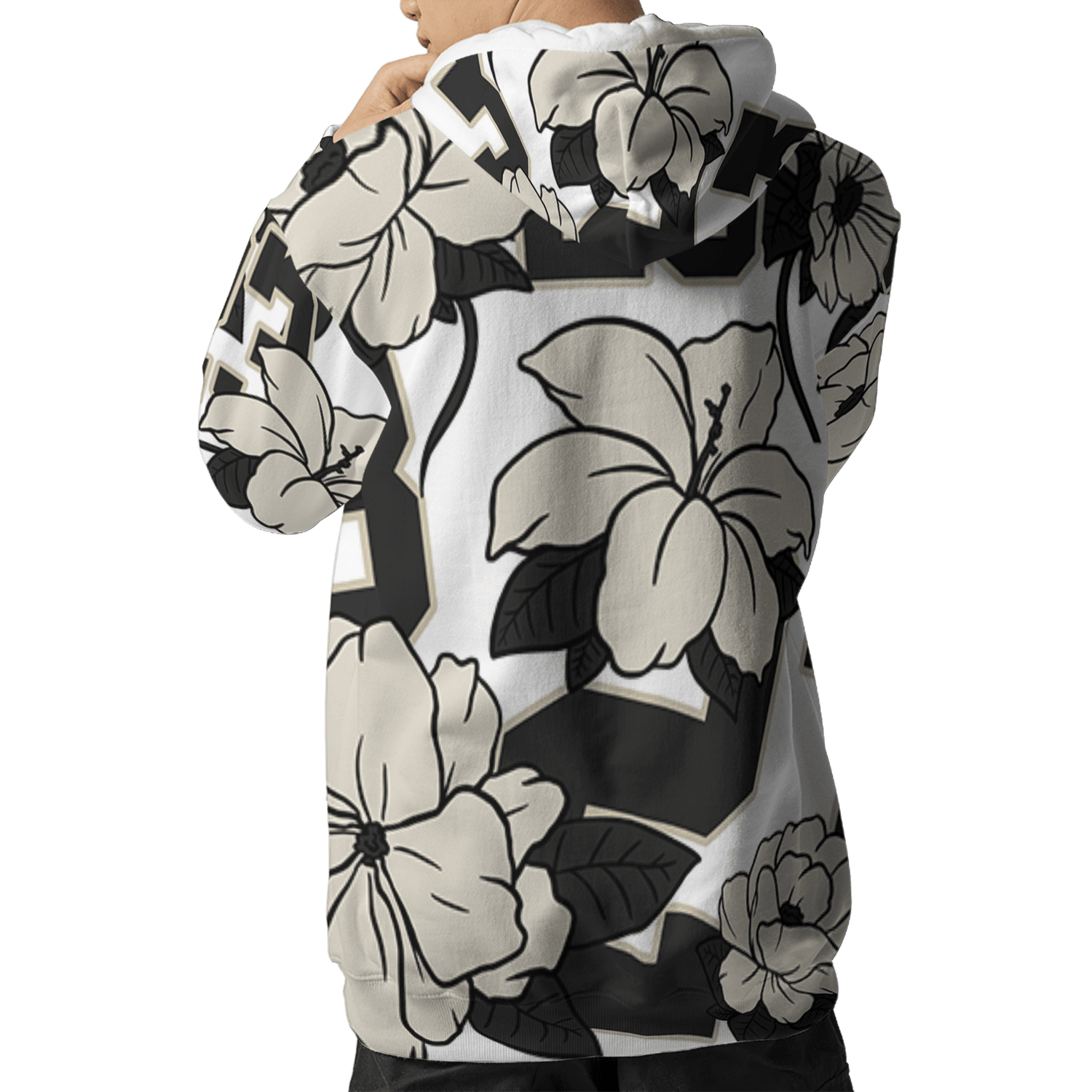 Gratitude 11s Hoodie Match 23 Floral 3D All-Over Print Flowers - NastyJamz