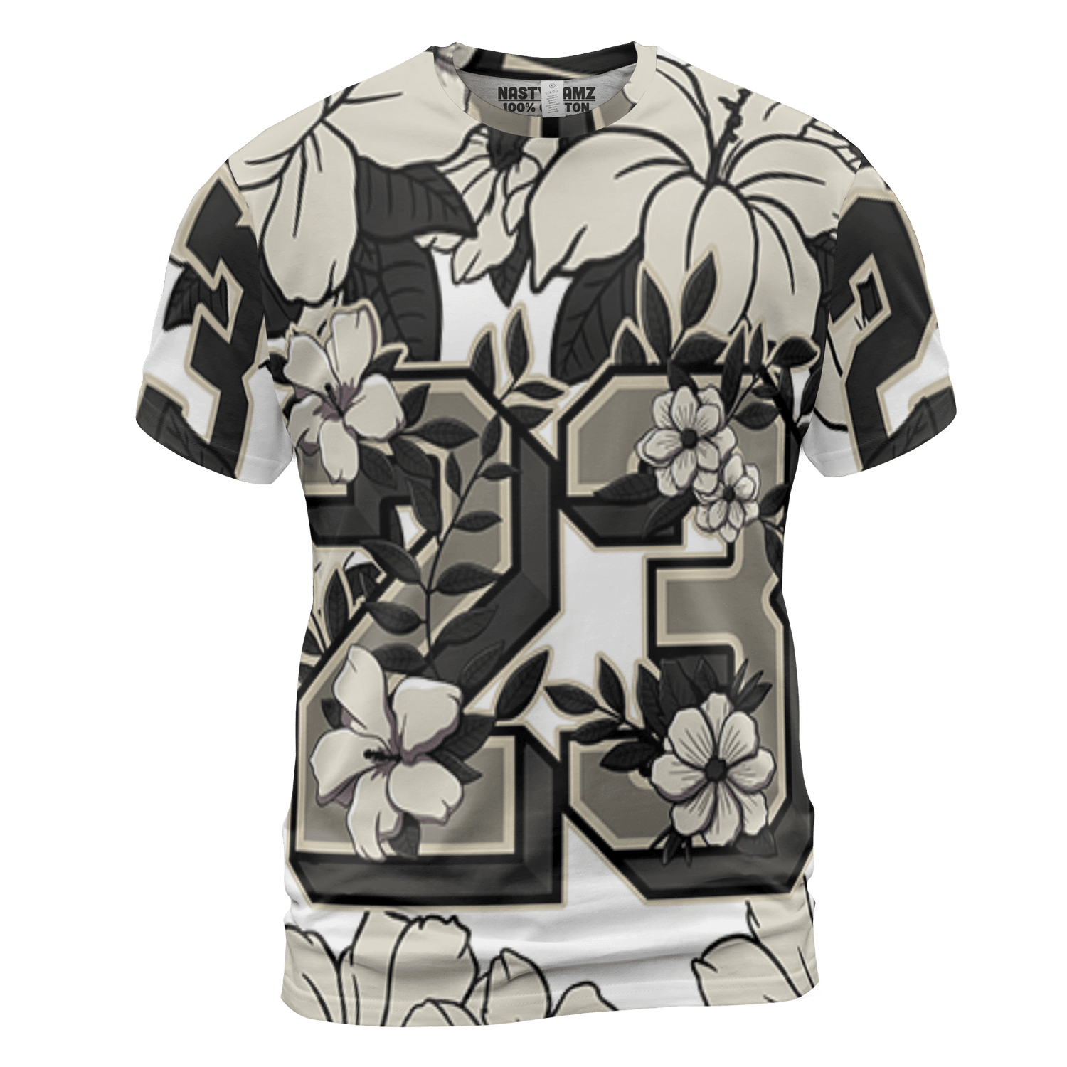 Gratitude 11s T Shirt Match 23 Floral 3D All-Over Print Flowers - NastyJamz