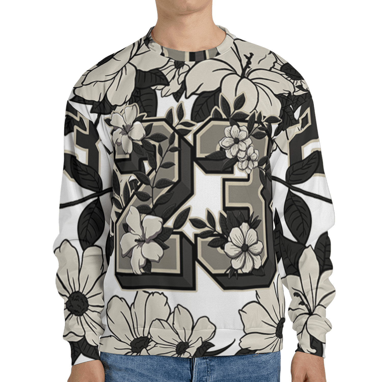Gratitude 11s Sweatshirt Match 23 Floral 3D All-Over Print Flowers - NastyJamz