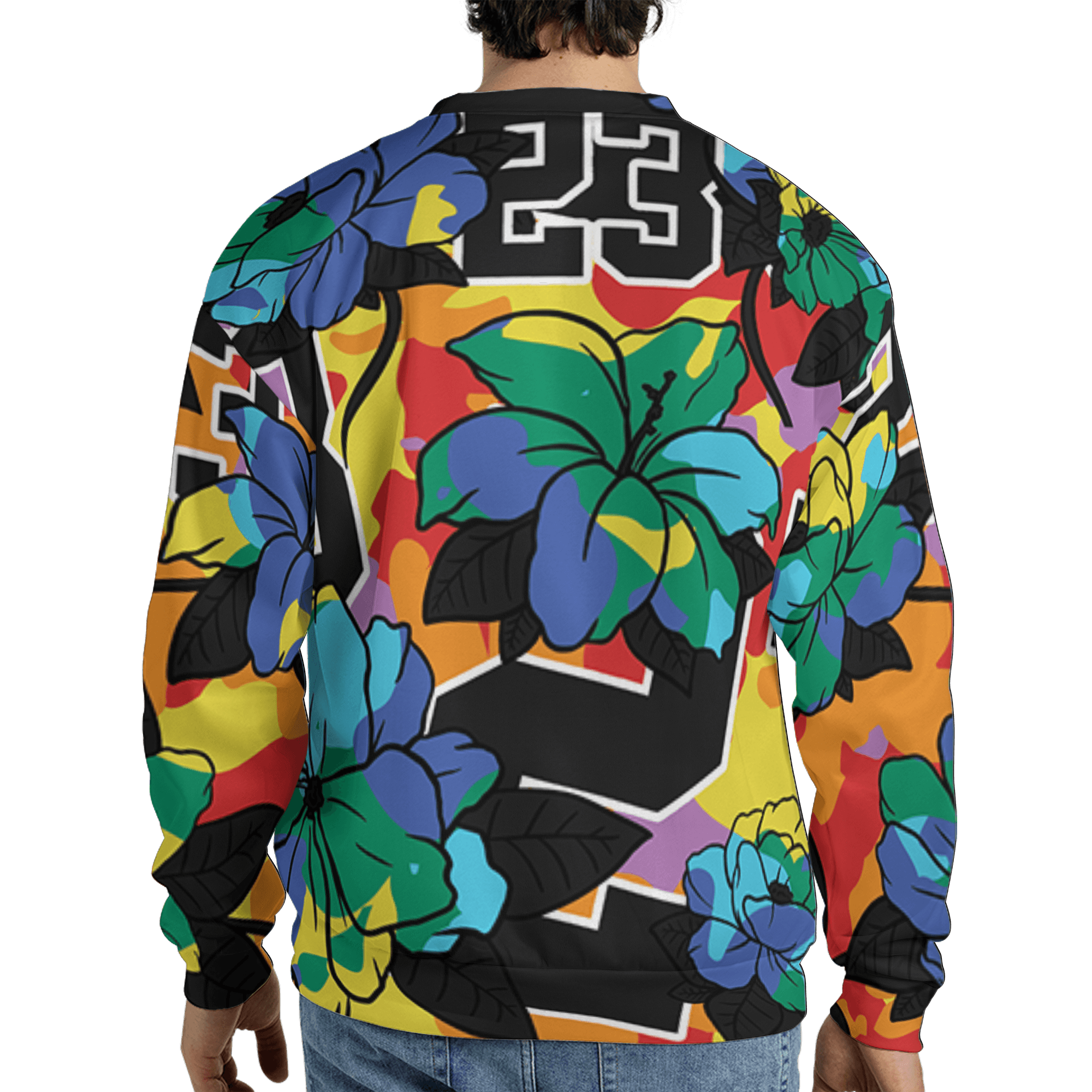 Mid GS Six Championships 1s Sweatshirt Match 23 Floral 3D All-Over Print Flowers - NastyJamz