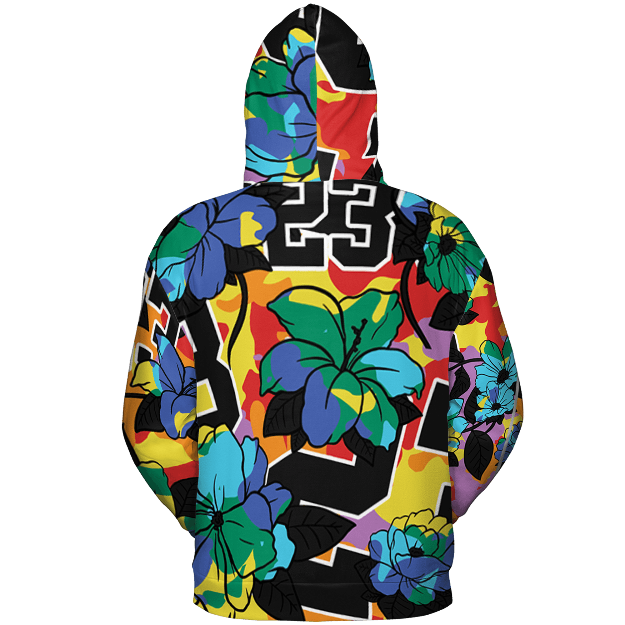 Mid GS Six Championships 1s Hoodie Match 23 Floral 3D All-Over Print Flowers - NastyJamz