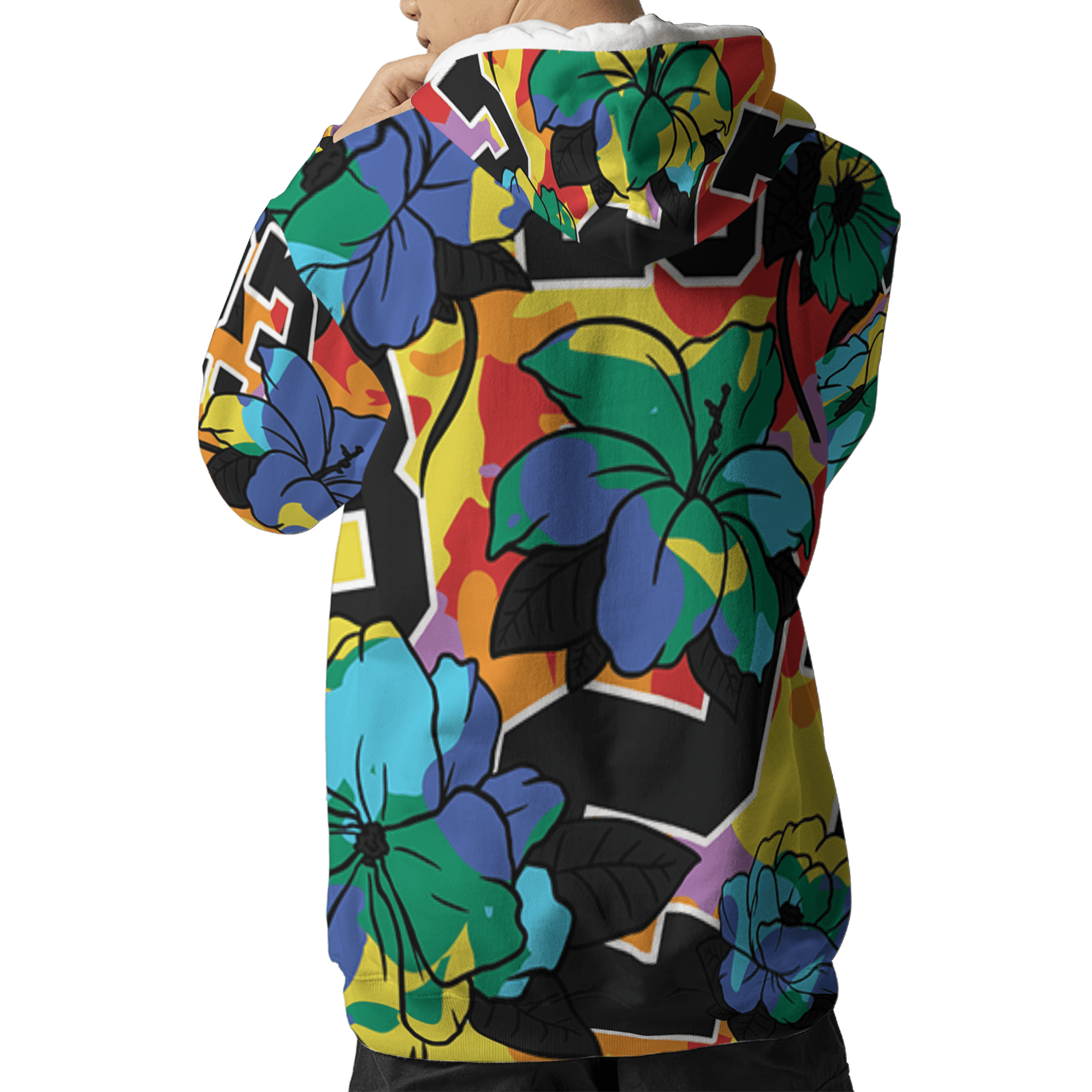 Mid GS Six Championships 1s Hoodie Match 23 Floral 3D All-Over Print Flowers - NastyJamz
