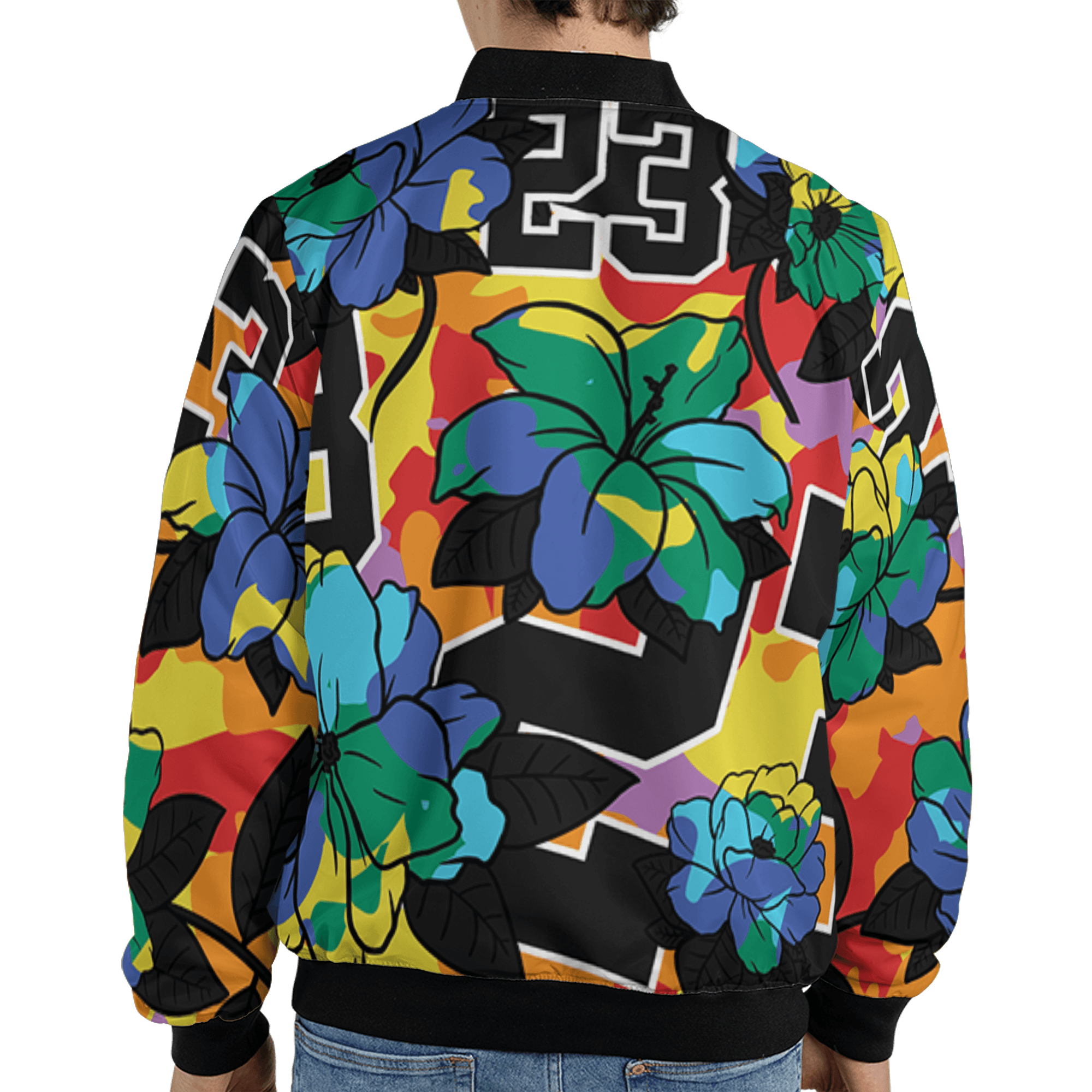 Mid GS Six Championships 1s Jacket Match 23 Floral 3D All-Over Print Flowers - NastyJamz