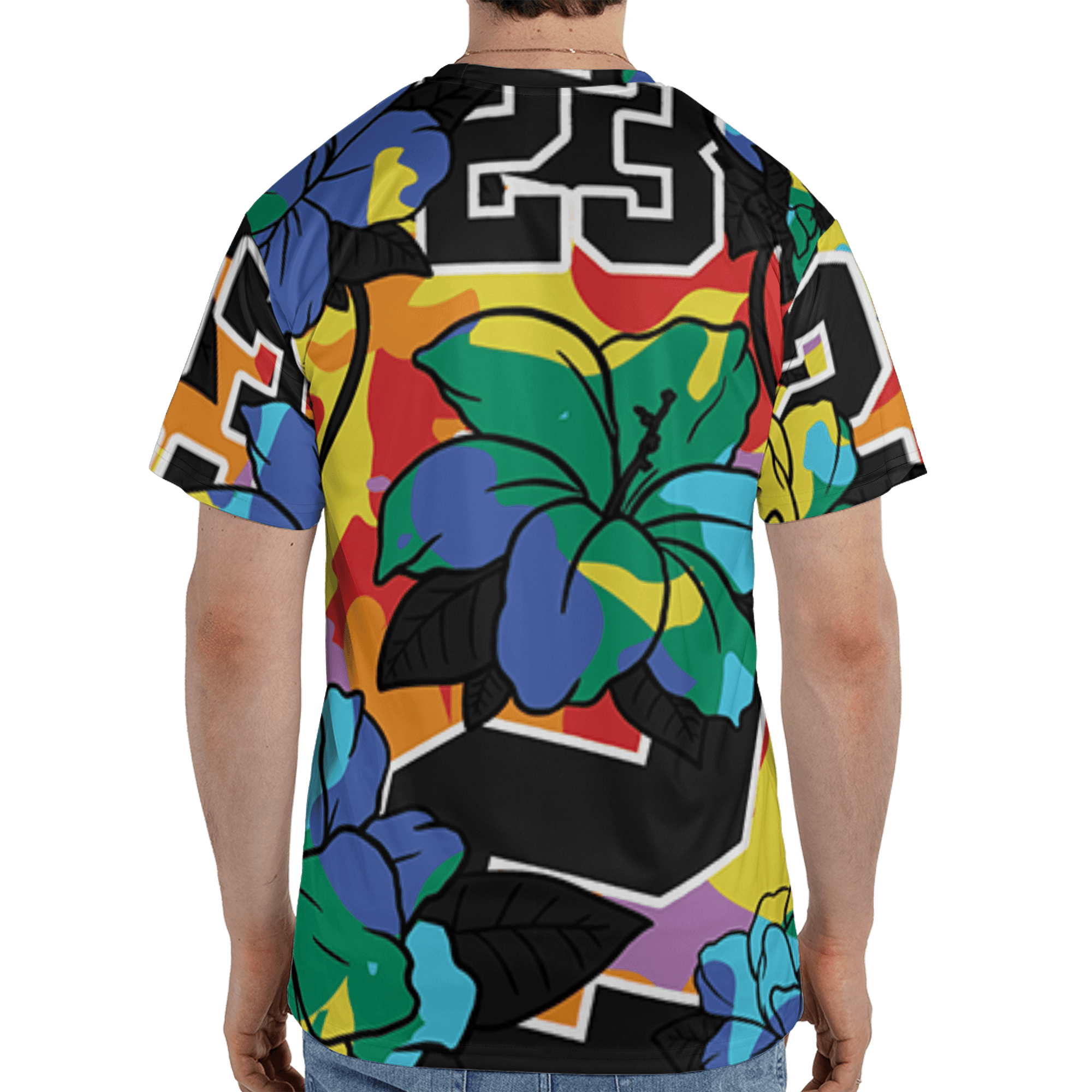 Mid GS Six Championships 1s T Shirt Match 23 Floral 3D All-Over Print Flowers - NastyJamz