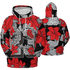 Bred Reimagined 4s Hoodie Match 23 Floral 3D All-Over Print Flowers - NastyJamz