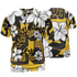 Yellow Ochre 6s T Shirt Match 23 Floral 3D All-Over Print Flowers - NastyJamz
