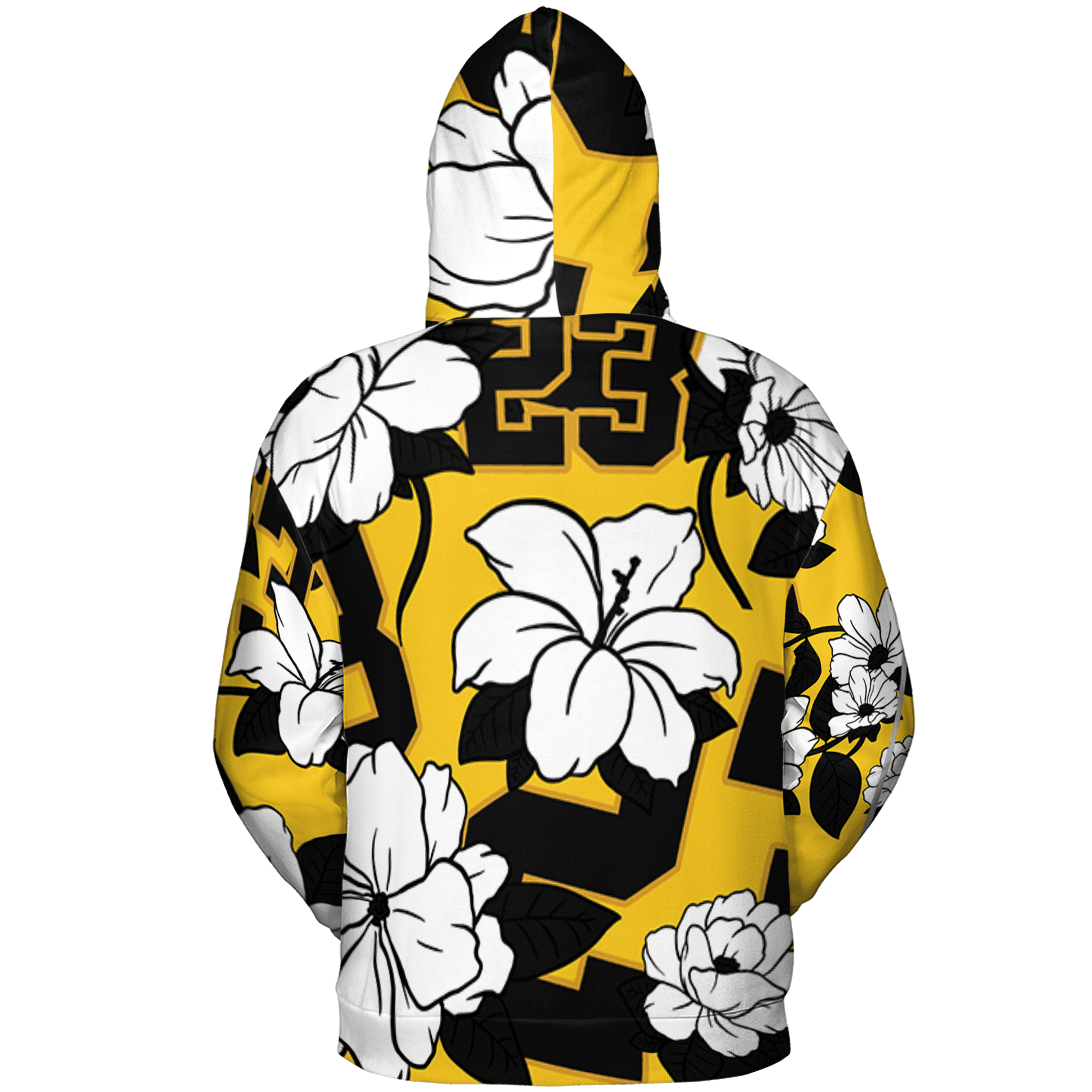 Yellow Ochre 6s Hoodie Match 23 Floral 3D All-Over Print Flowers - NastyJamz