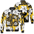 Yellow Ochre 6s Jacket Match 23 Floral 3D All-Over Print Flowers - NastyJamz