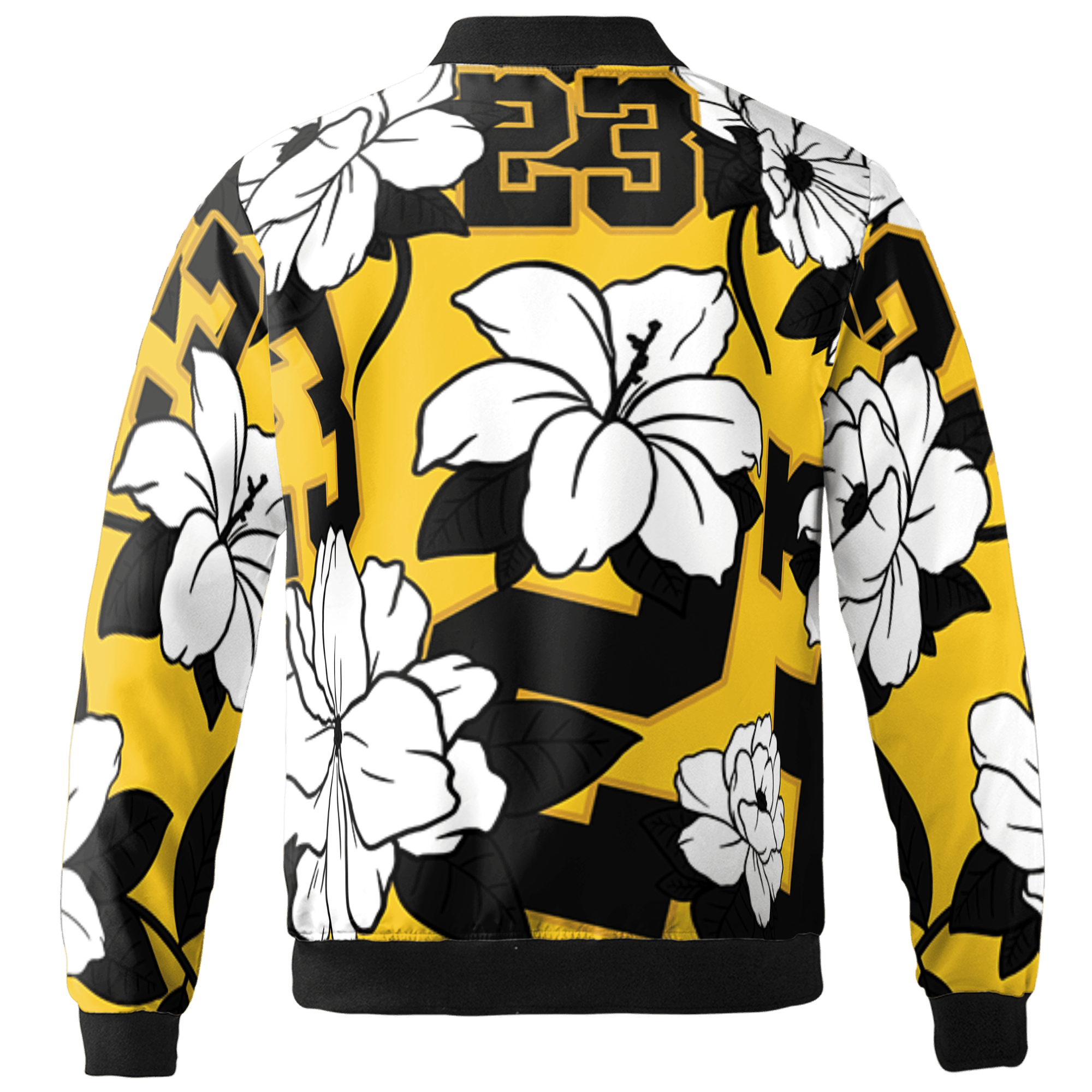 Yellow Ochre 6s Jacket Match 23 Floral 3D All-Over Print Flowers - NastyJamz