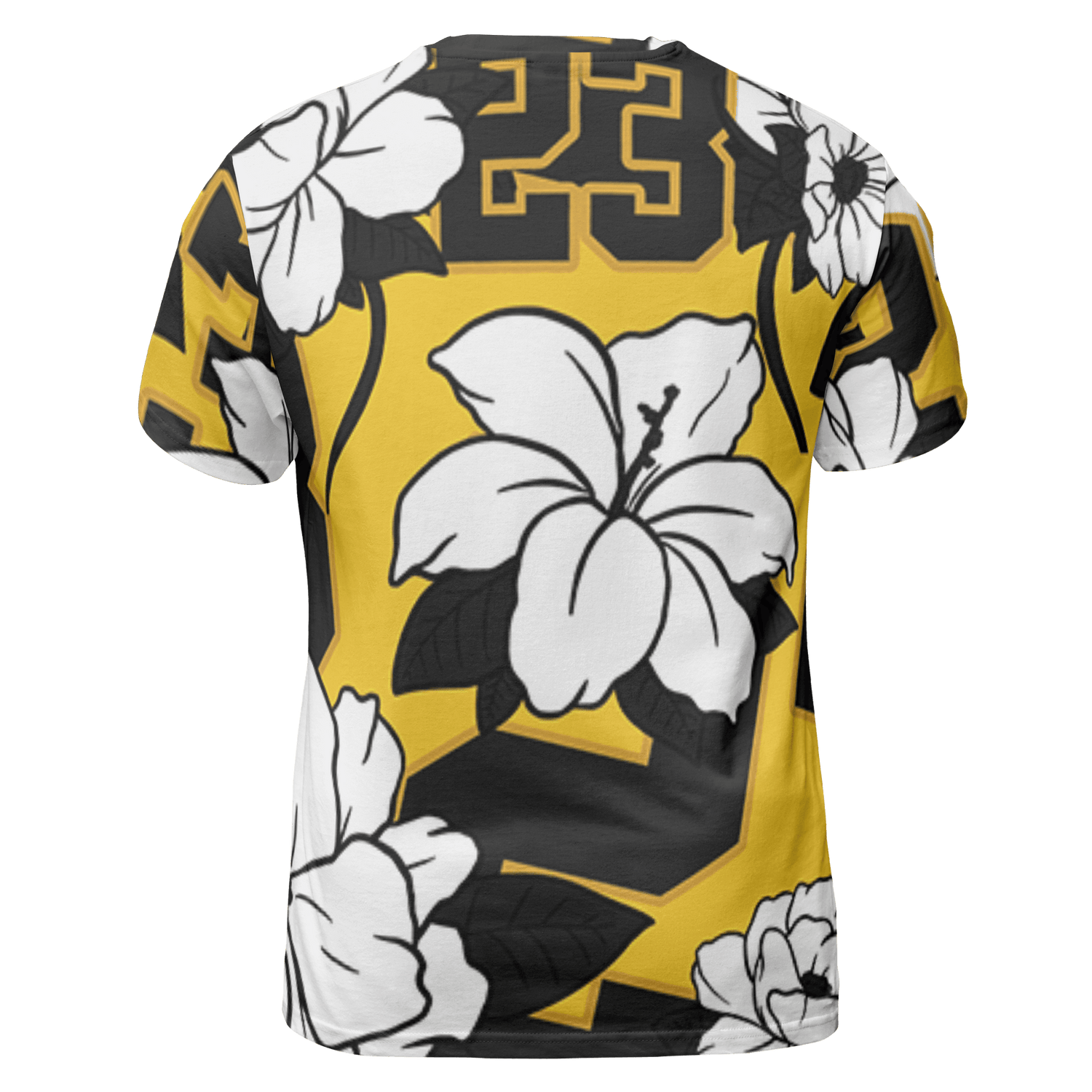 Yellow Ochre 6s T Shirt Match 23 Floral 3D All-Over Print Flowers - NastyJamz